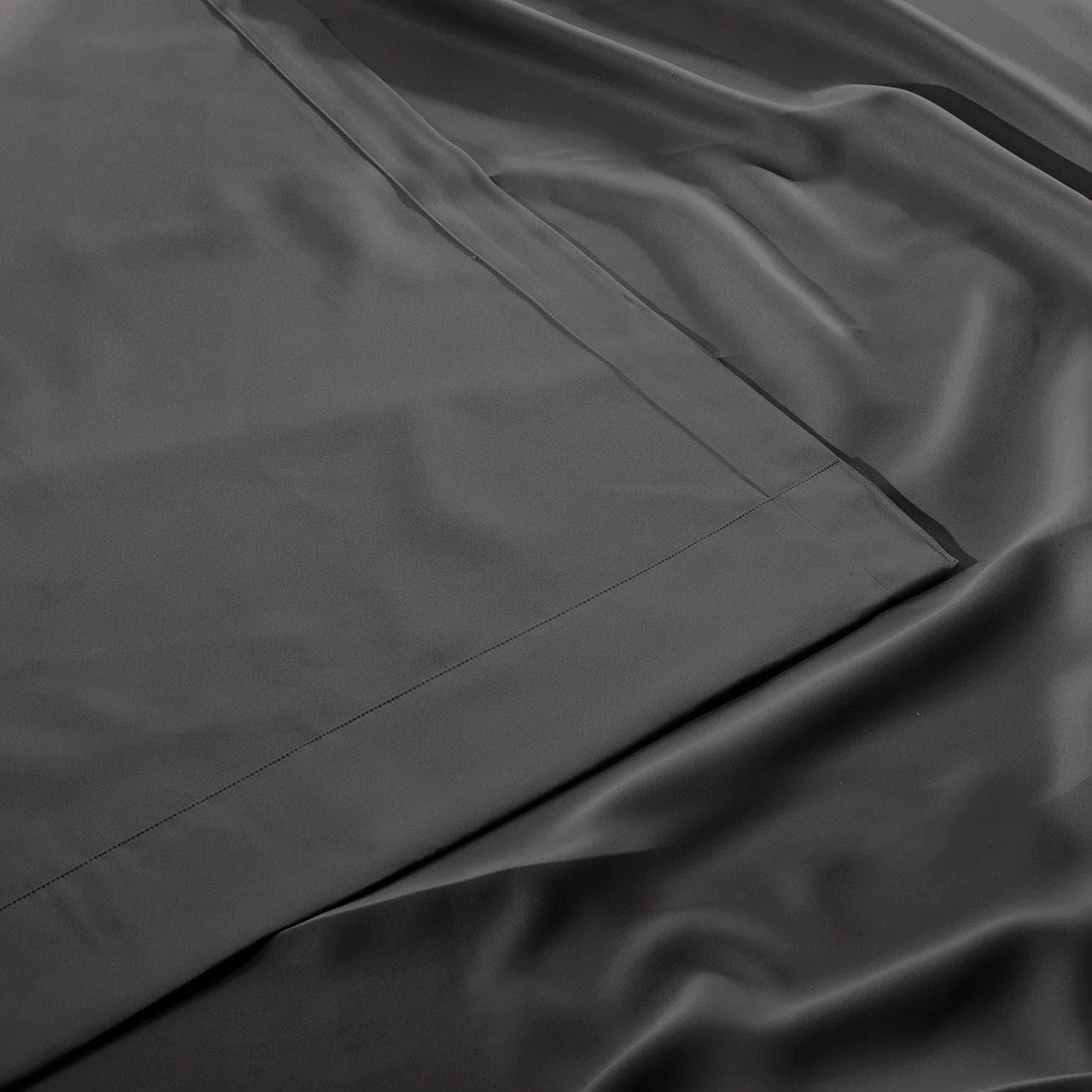 Anthracite Grey Extra Wide Grommet Room Darkening Curtain - Image 4