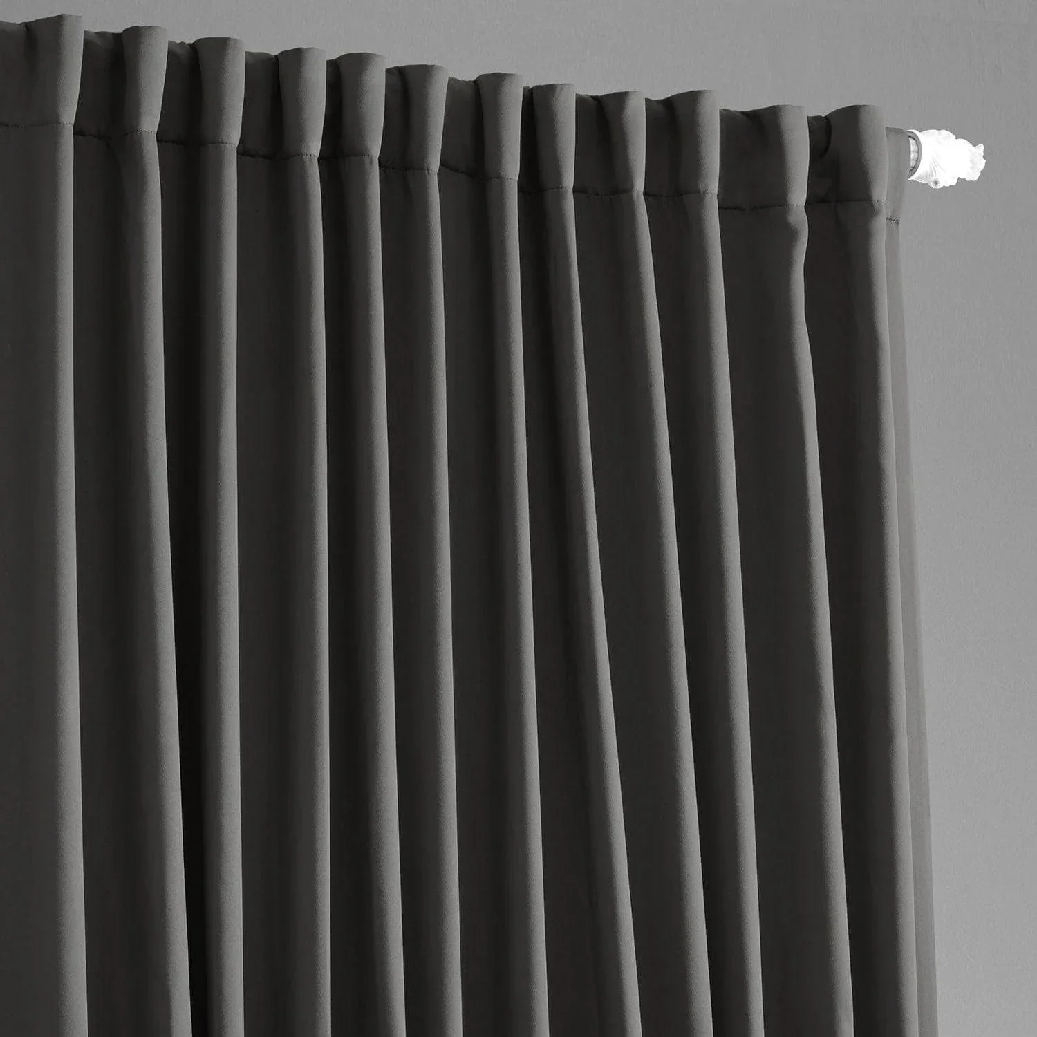 Anthracite Grey Extra Wide Room Darkening Curtain - Image 2