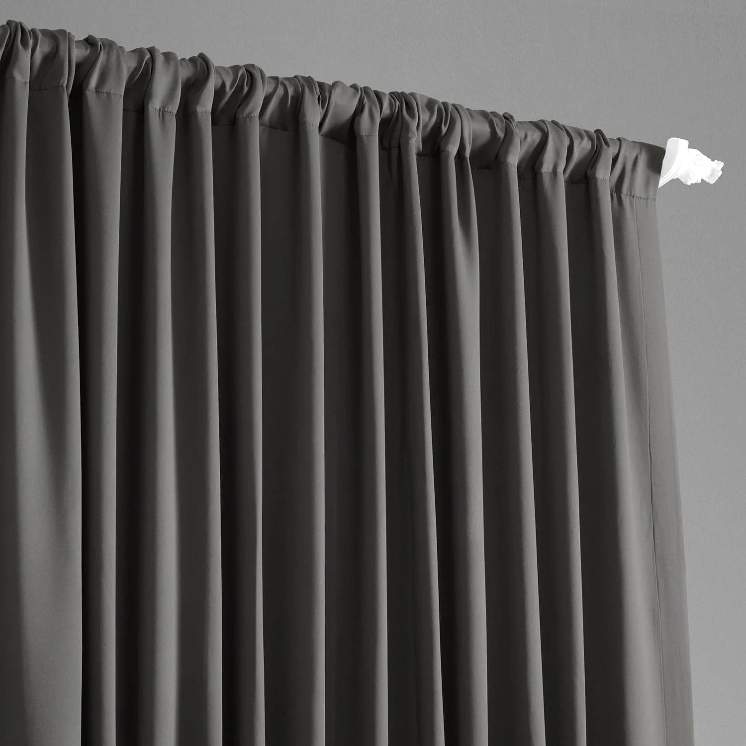 Anthracite Grey Extra Wide Room Darkening Curtain - Image 3