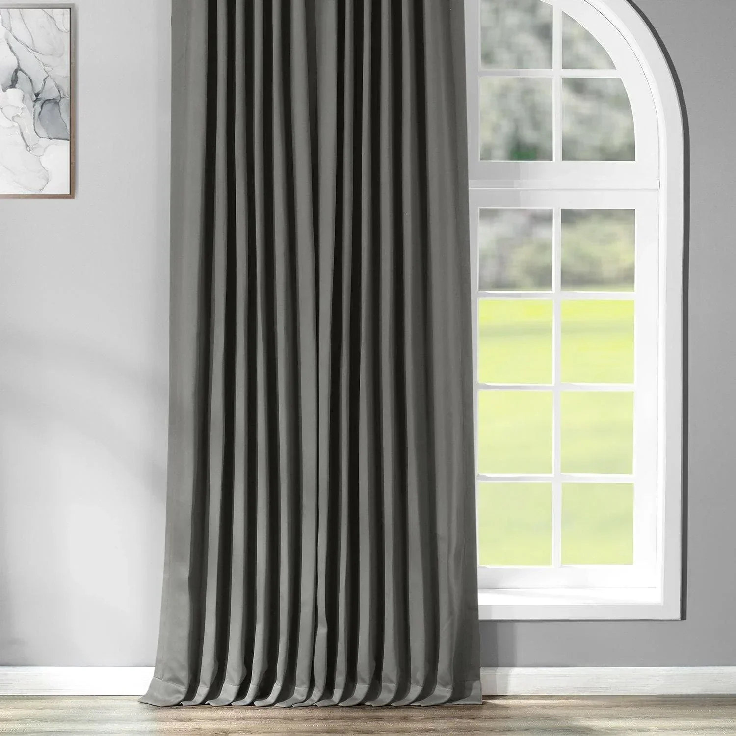 Anthracite Grey Extra Wide Room Darkening Curtain - Image 5