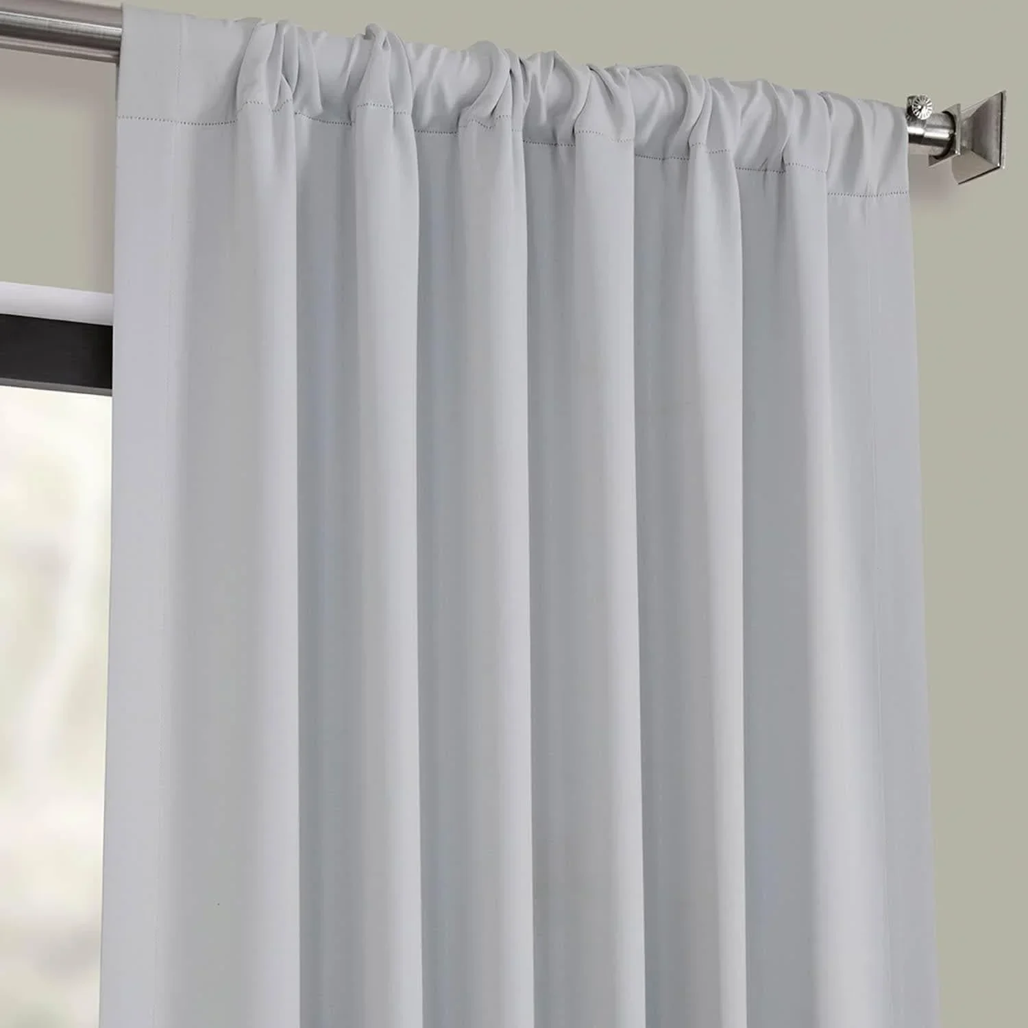 Arctic Grey Room Darkening Curtain - Image 3
