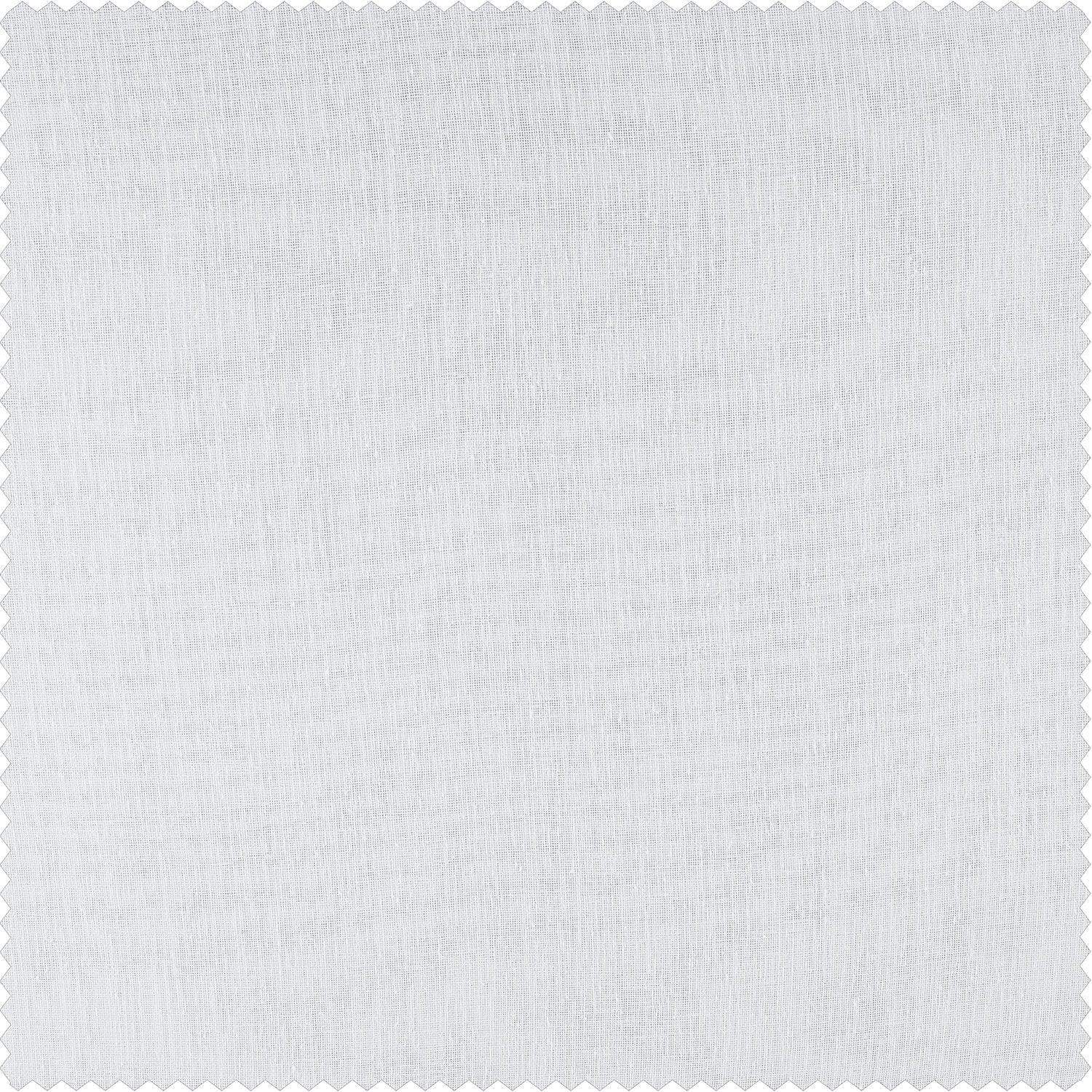 Aspen White Textured Faux Linen Sheer Custom Curtain - Image 2