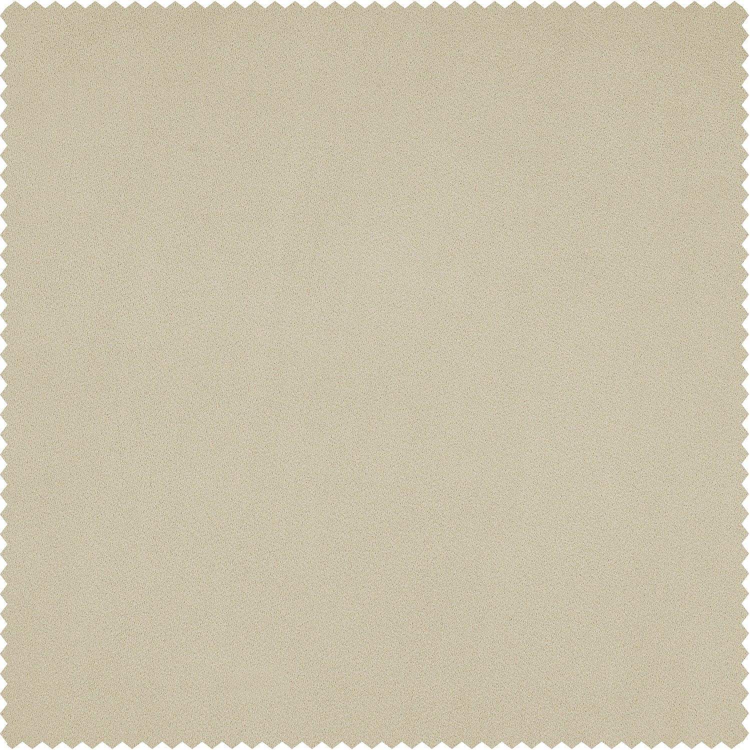 Au Lait Crème Heritage Plush Velvet Custom Curtain - Image 2