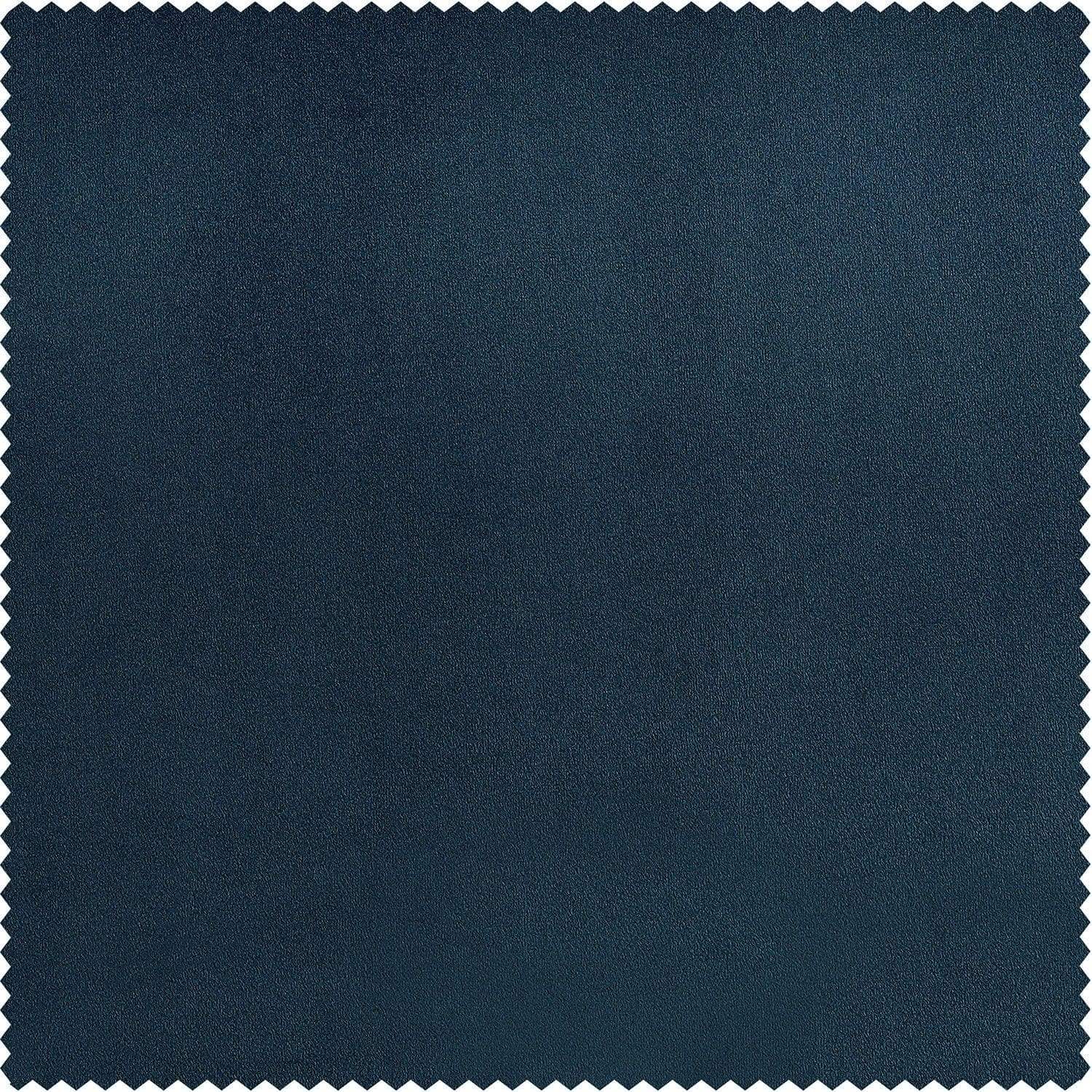 Avalon Blue Heritage Plush Velvet Custom Curtain - Image 2