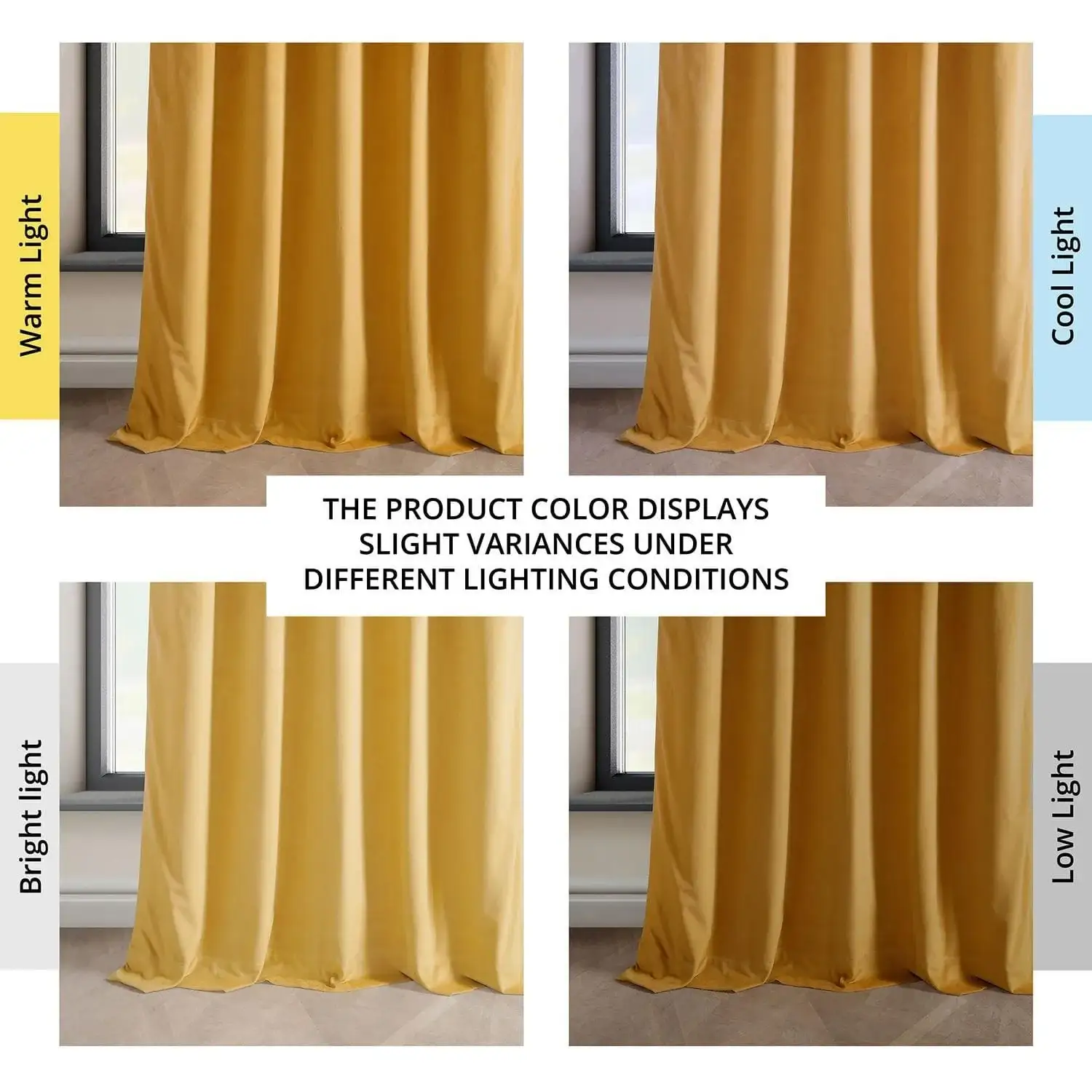 Aztec Gold Heritage Plush Velvet Room Darkening Curtain - Image 6