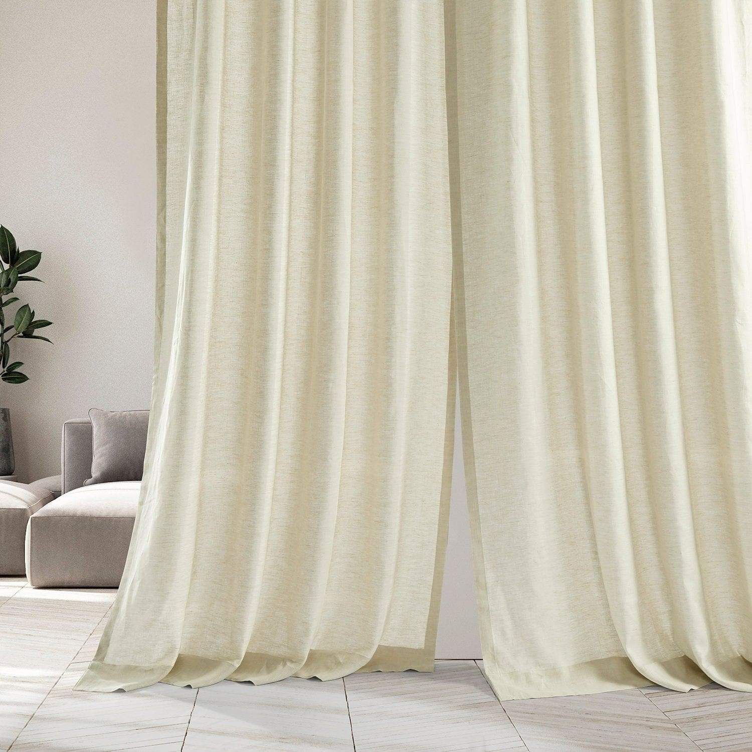 Birch Deluxe French Linen Custom Curtain