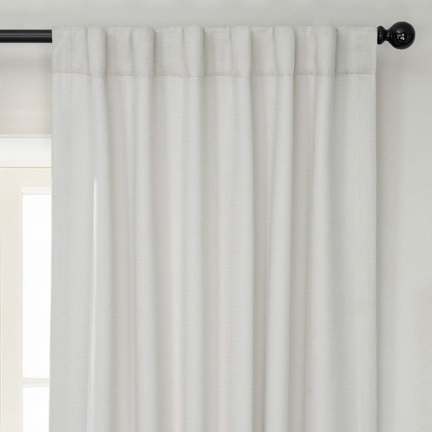 Birch Textured Faux Linen Room Darkening Curtain - Image 3