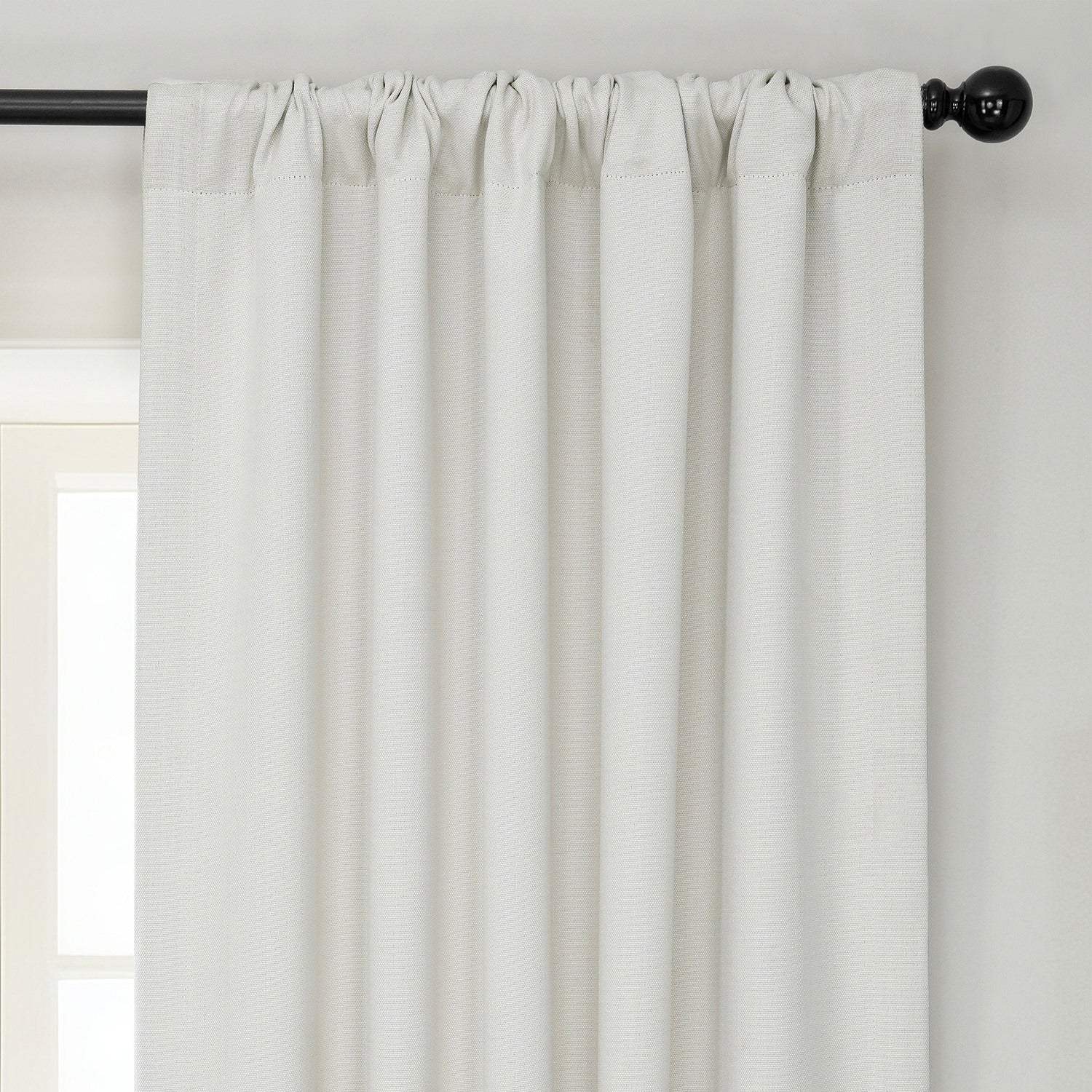Birch Textured Faux Linen Room Darkening Curtain - Image 4