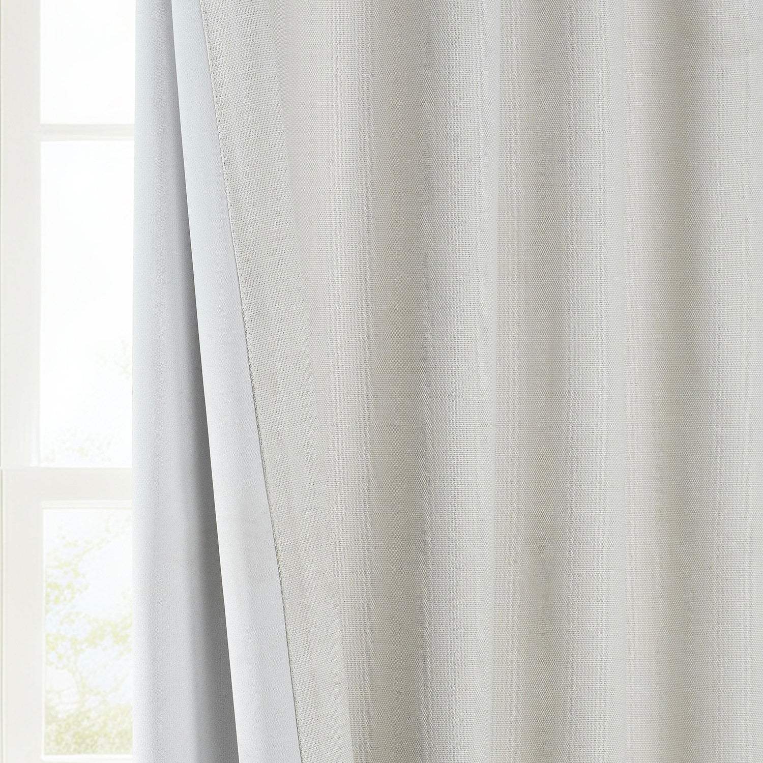 Birch Textured Faux Linen Room Darkening Curtain - Image 5