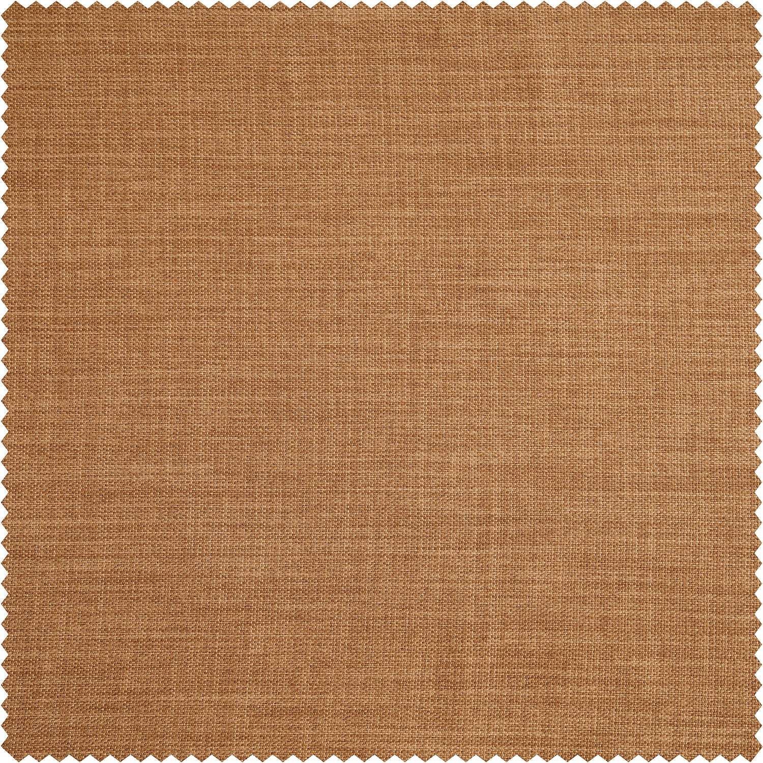 Butterscotch Textured Faux Linen Custom Curtain - Image 2