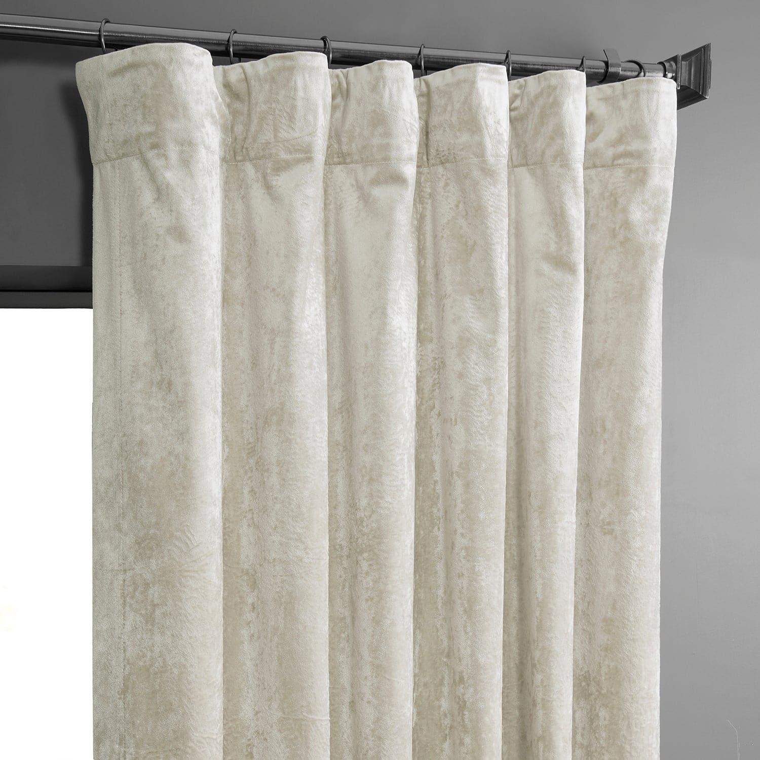 Champagne Lush Crush Velvet Room Darkening Curtain - Image 2