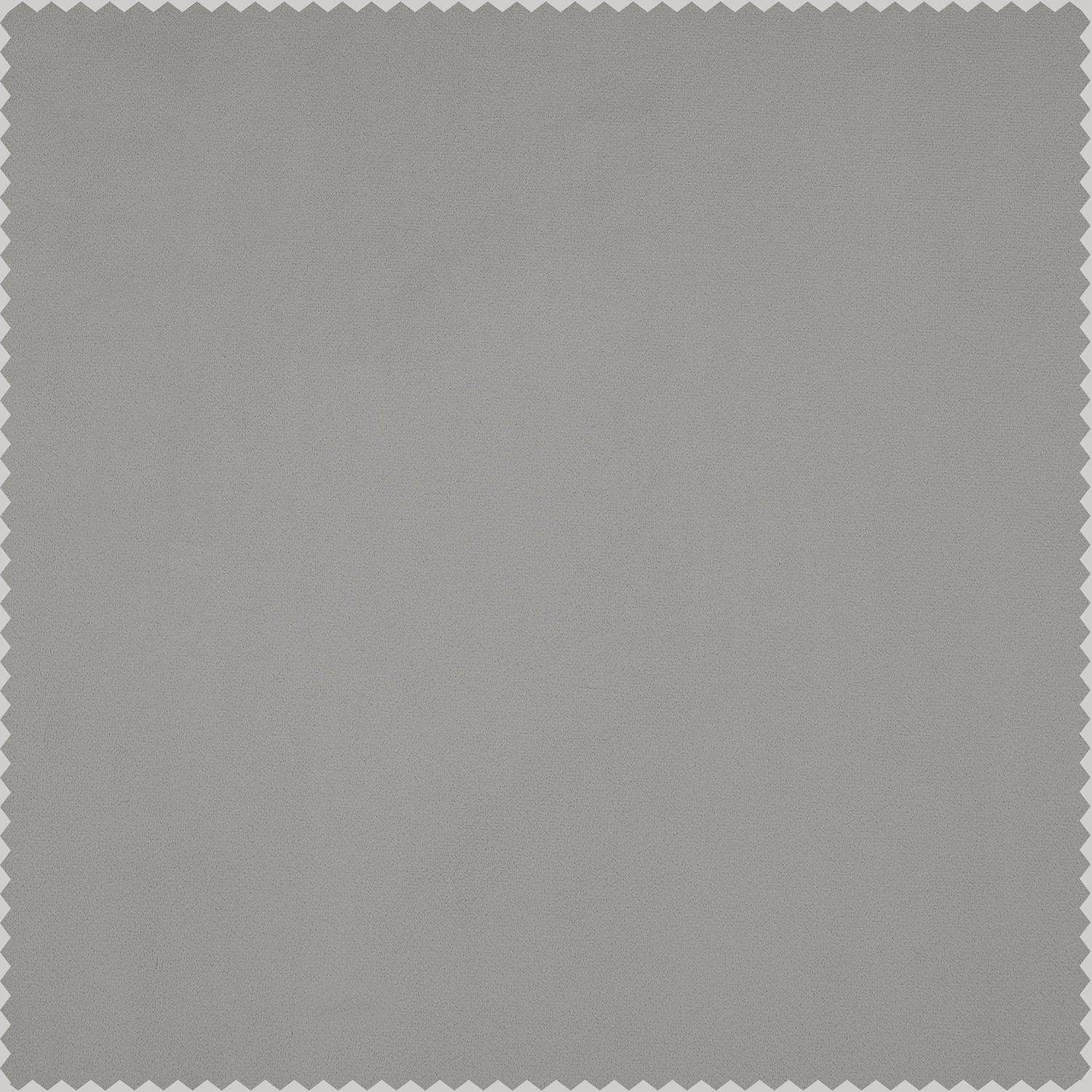 City Grey Heritage Plush Velvet Custom Curtain - Image 2