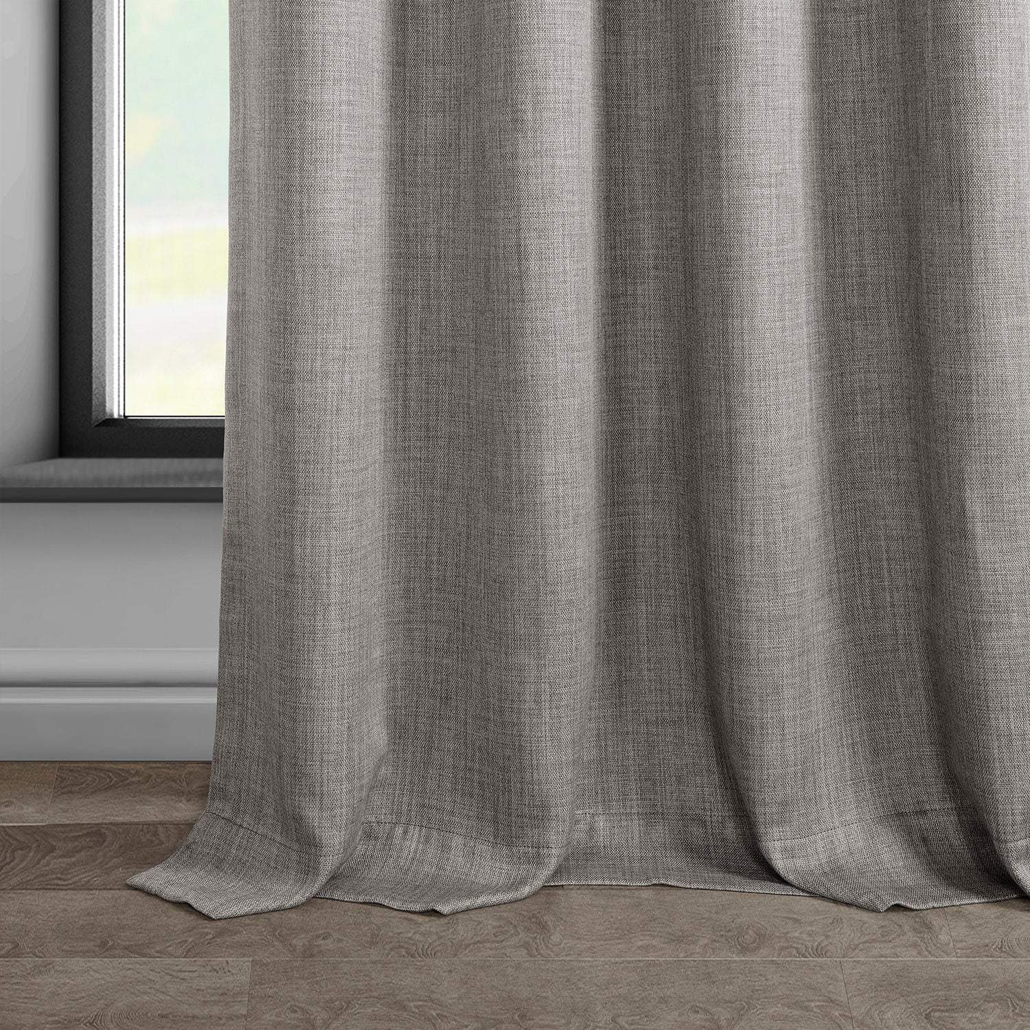 Clay Textured Faux Linen Custom Curtain - Image 3