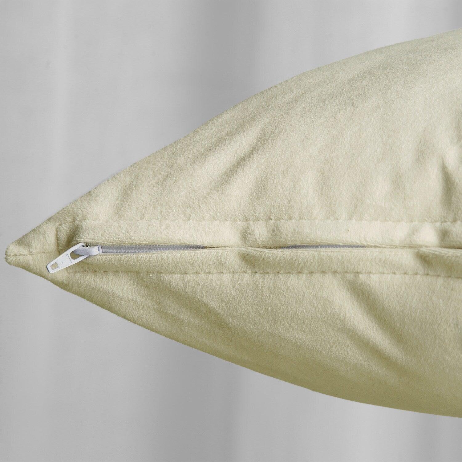 Cool Beige Signature Velvet Cushion Covers - Pair - Image 4