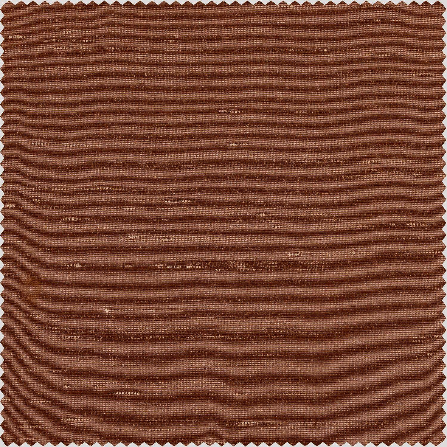 Copper Kettle Vintage Textured Faux Dupioni Silk Custom Curtain - Image 2