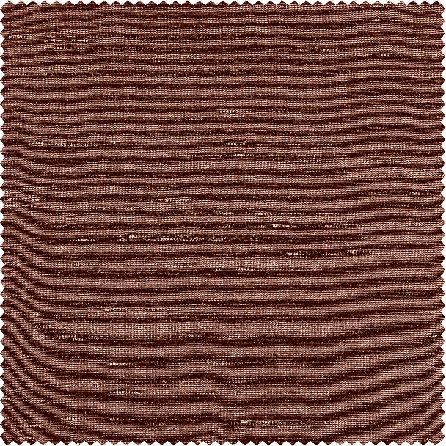 Copper Kettle Vintage Textured Faux Dupioni Silk Roman Shade - Image 3