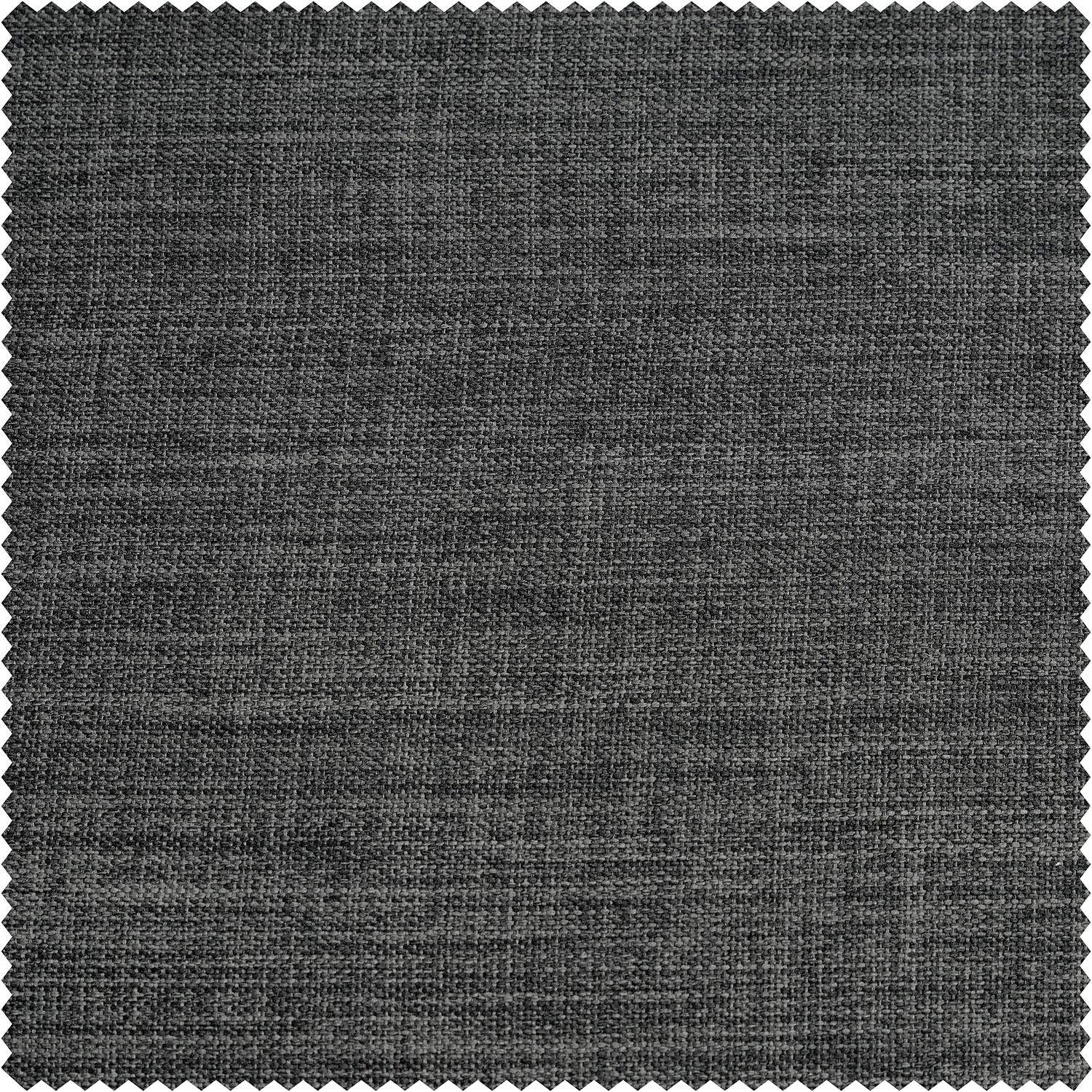 Dark Gravel Textured Faux Linen Custom Curtain - Image 2