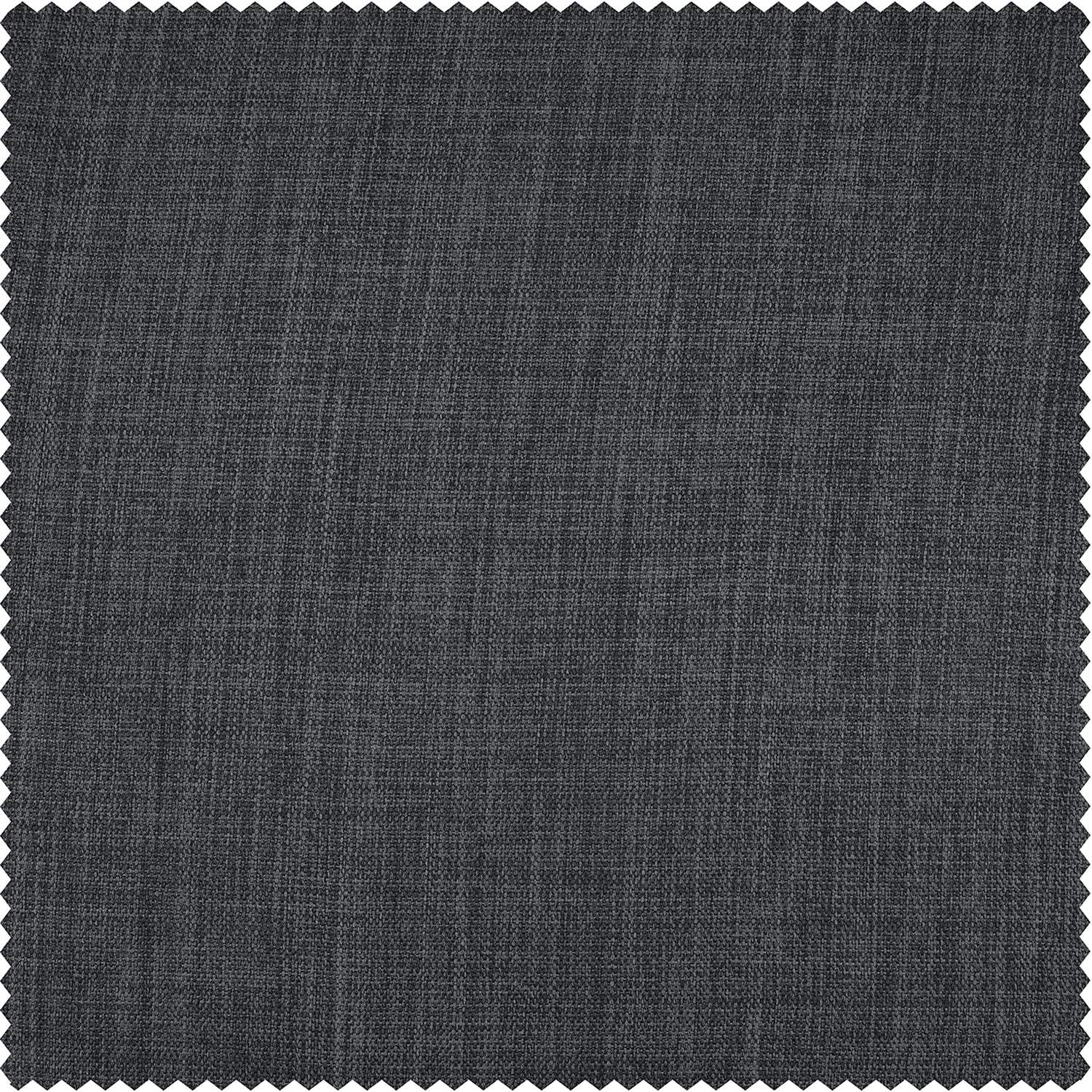 Dark Gravel Textured Faux Linen Roman Shade - Image 3