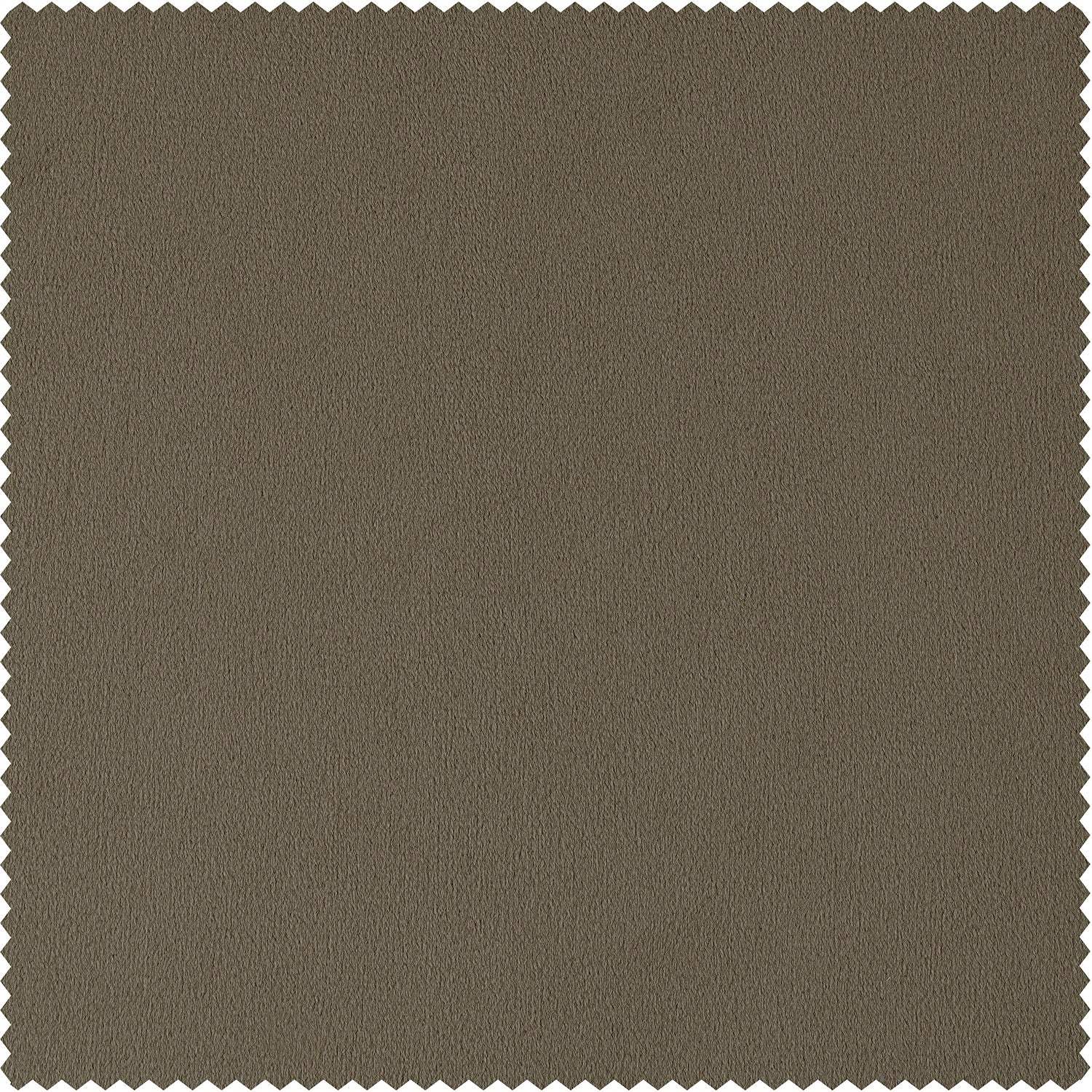 Denver Taupe Signature Velvet Custom Curtain - Image 2