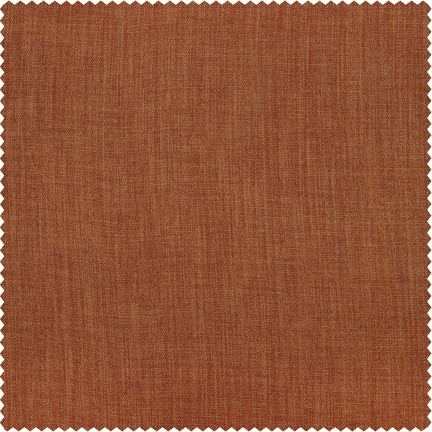 Desert Orange Textured Faux Linen Roman Shade - Image 3