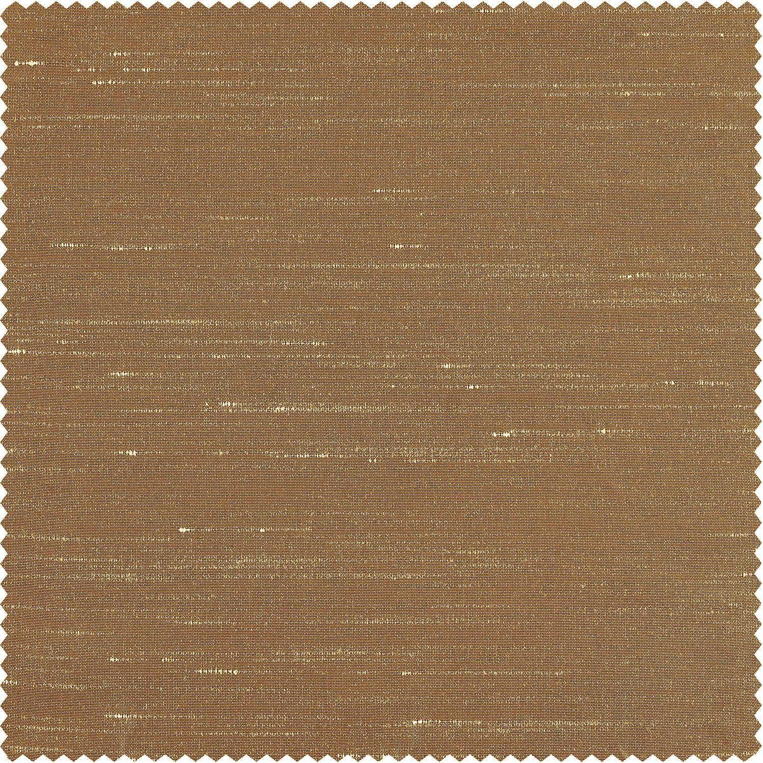 Flax Gold Vintage Textured Faux Dupioni Silk Roman Shade - Image 3