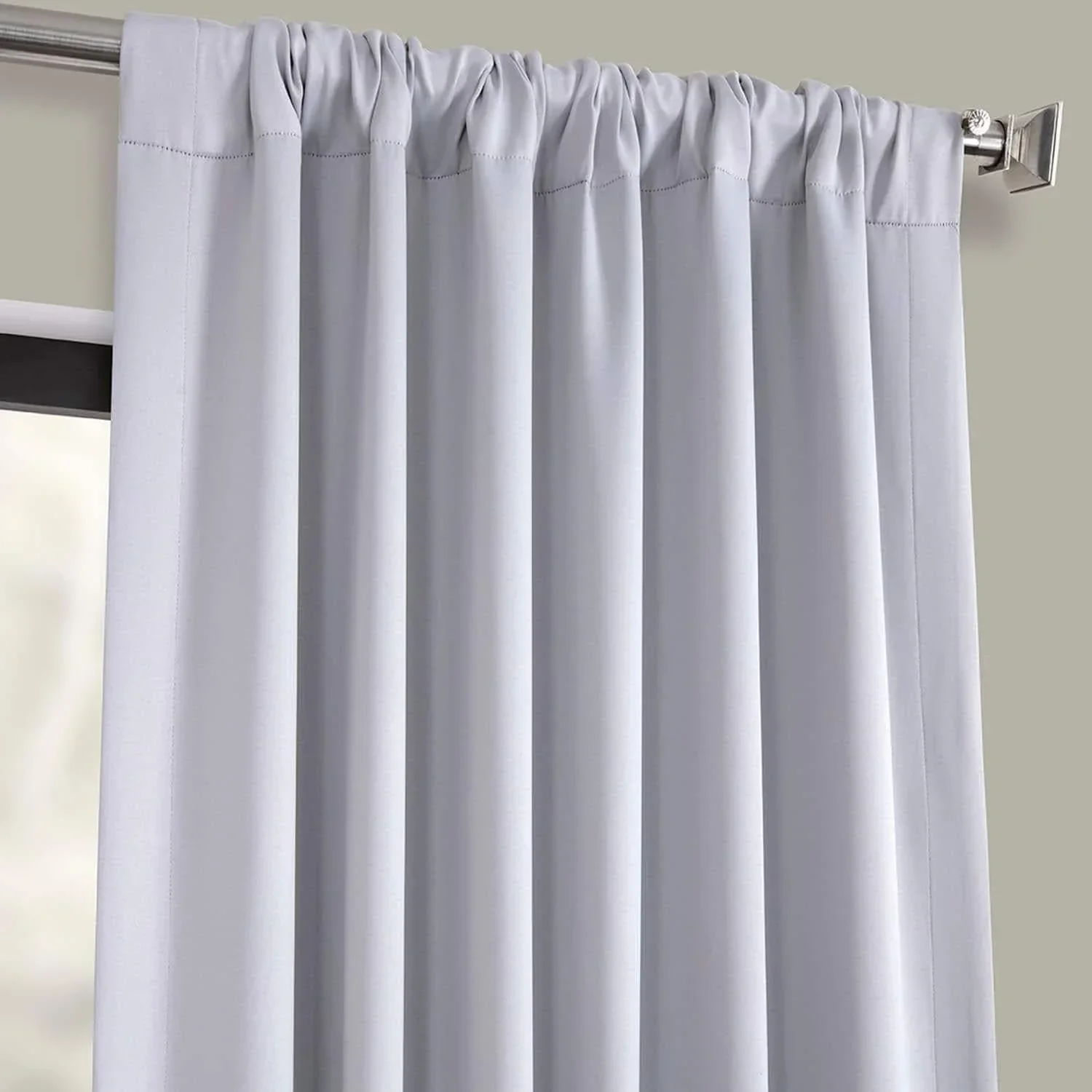 Fog Grey Room Darkening Curtain - Image 3