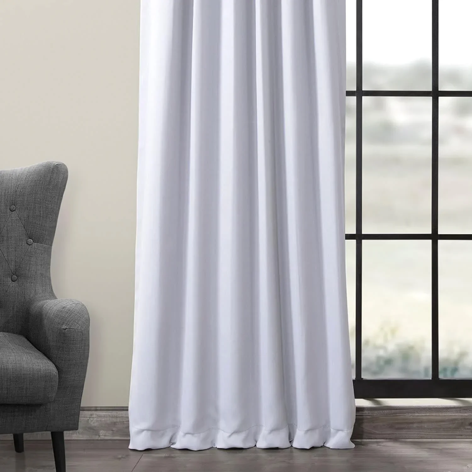 Fog Grey Room Darkening Curtain - Image 5