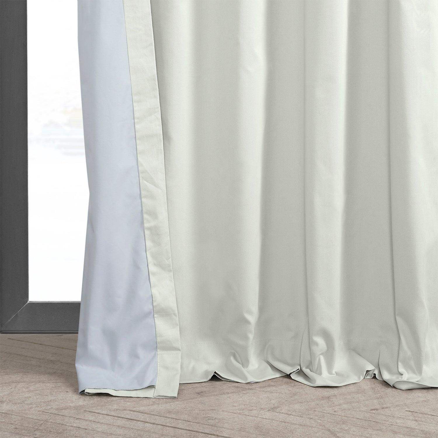 Fresh Popcorn Solid Cotton Hotel Blackout Curtain - Image 5