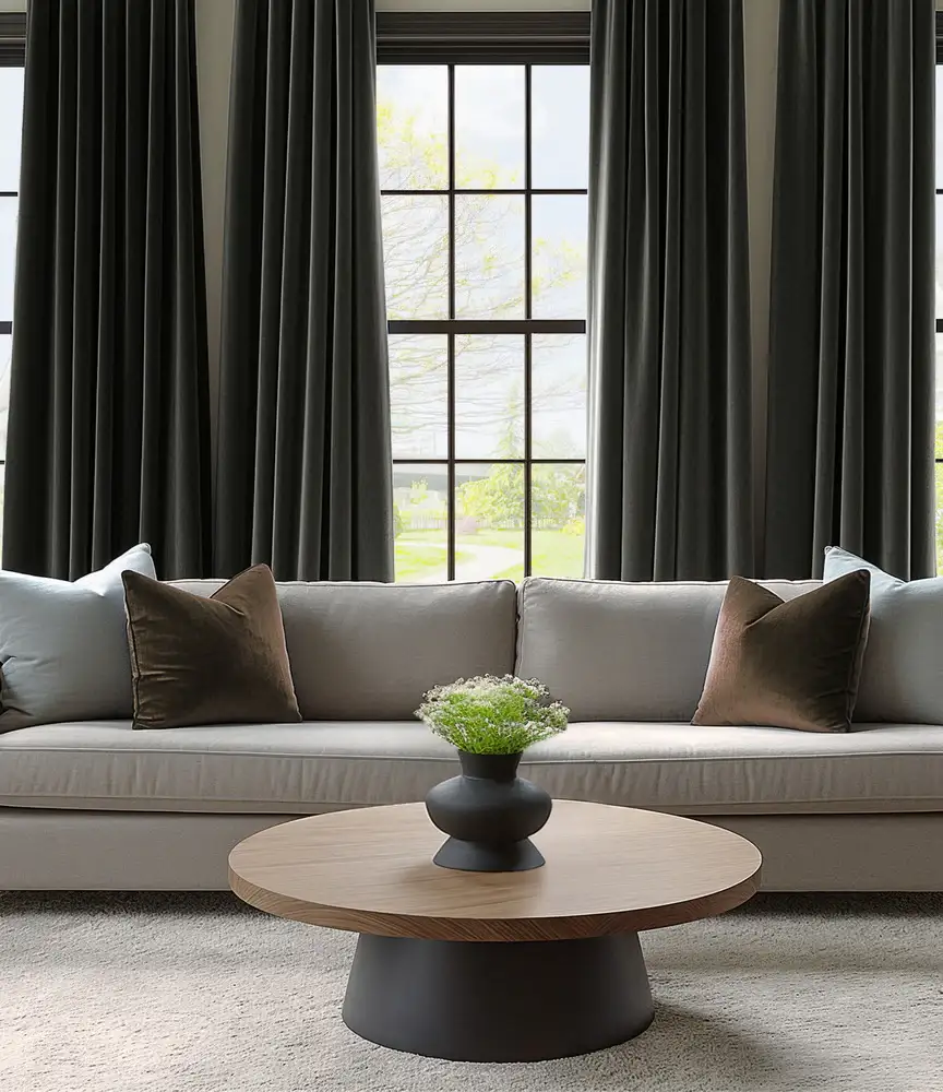 Gunmetal Grey Signature Velvet Custom Curtain - Image 3