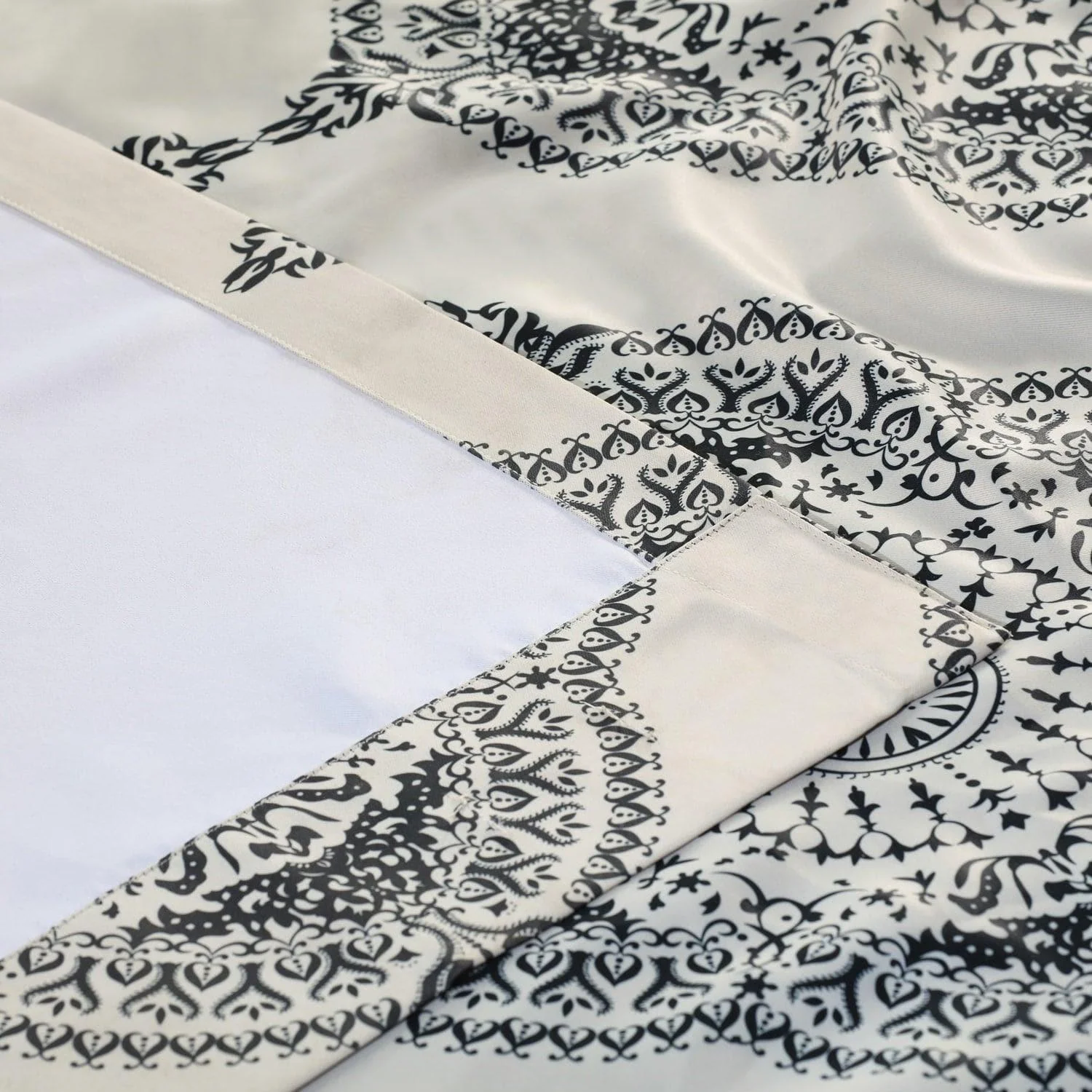 Henna Black Emblem Room Darkening Curtain - Image 5