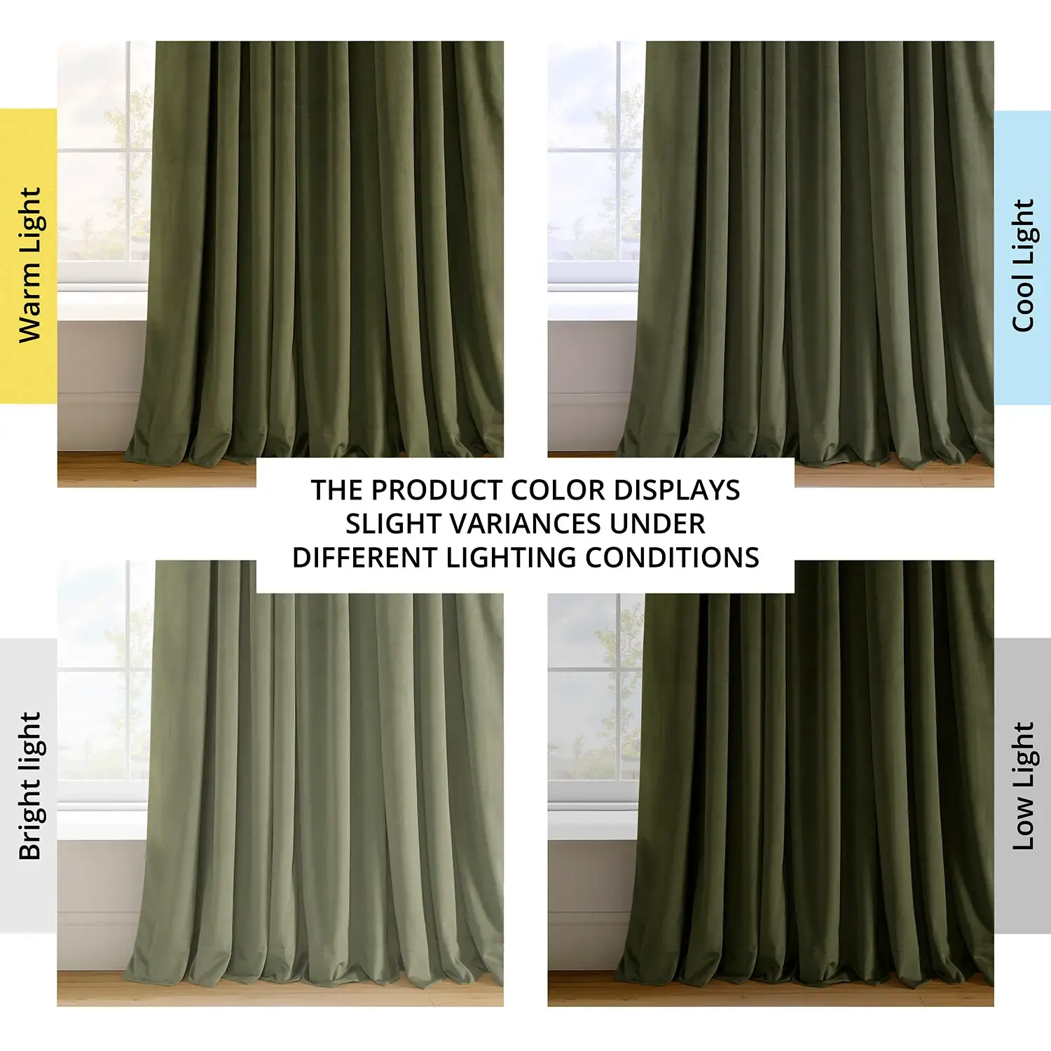 Hunter Green French Pleat Signature Velvet Blackout Curtain - Image 7
