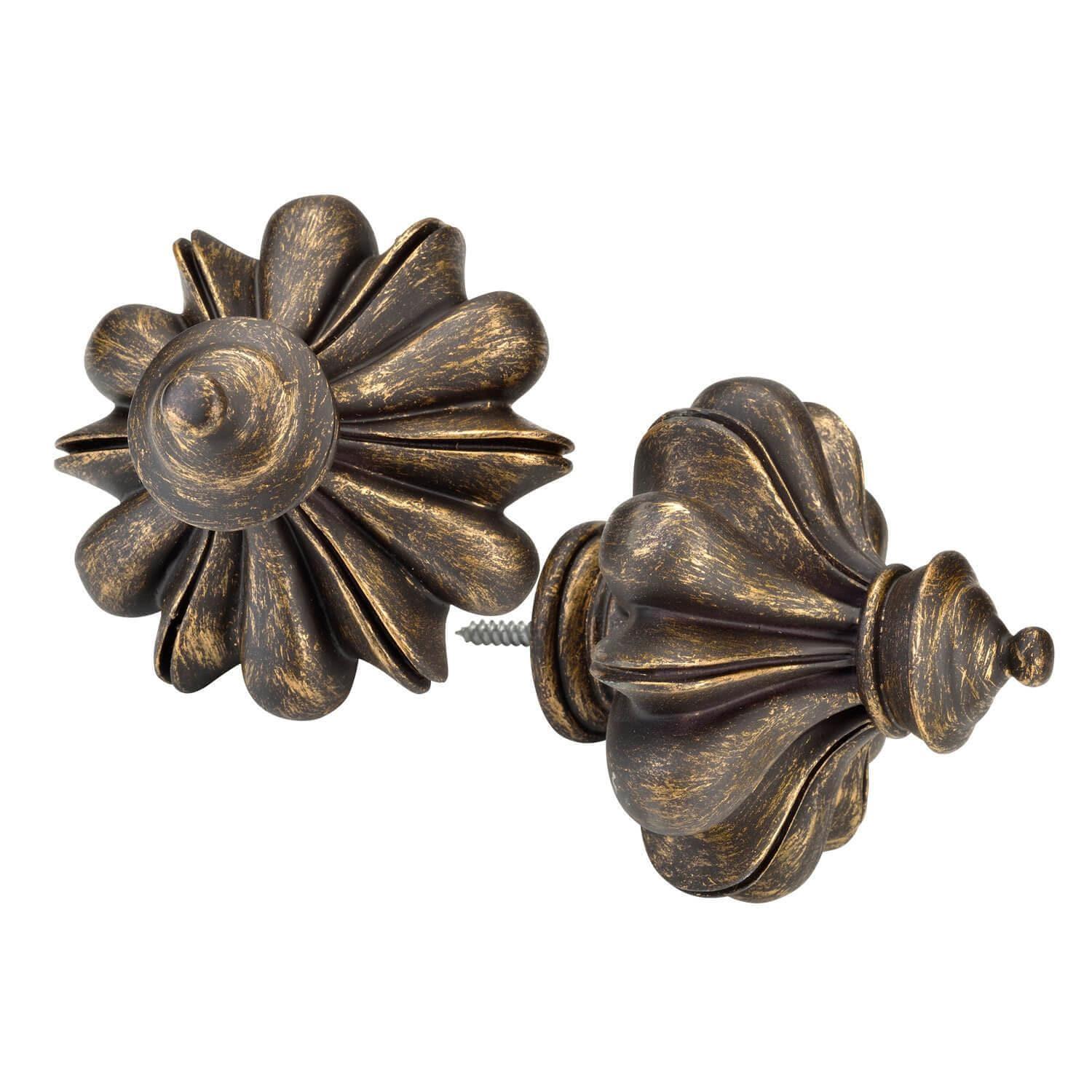 Istanbul Antique Bronze Wooden Rod Set - Image 2