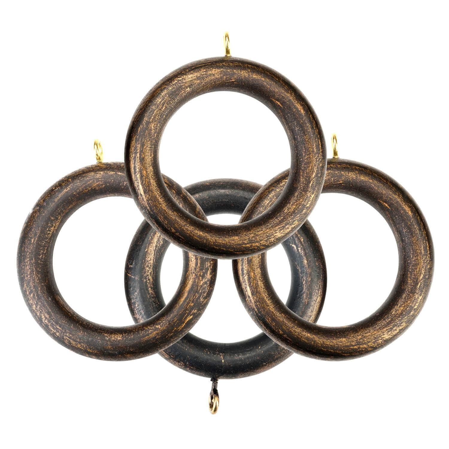 Istanbul Antique Bronze Wooden Rod Set - Image 3