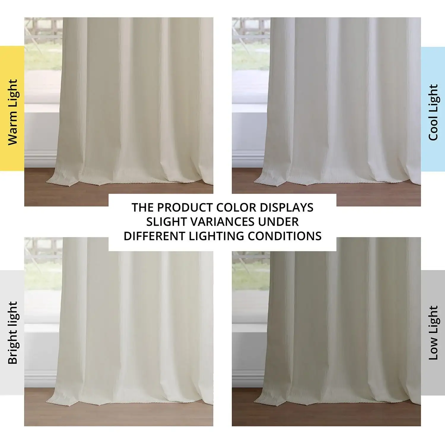 Ivory Abstract Grommet Lounge Embossed Velvet Room Darkening Curtain - Image 6
