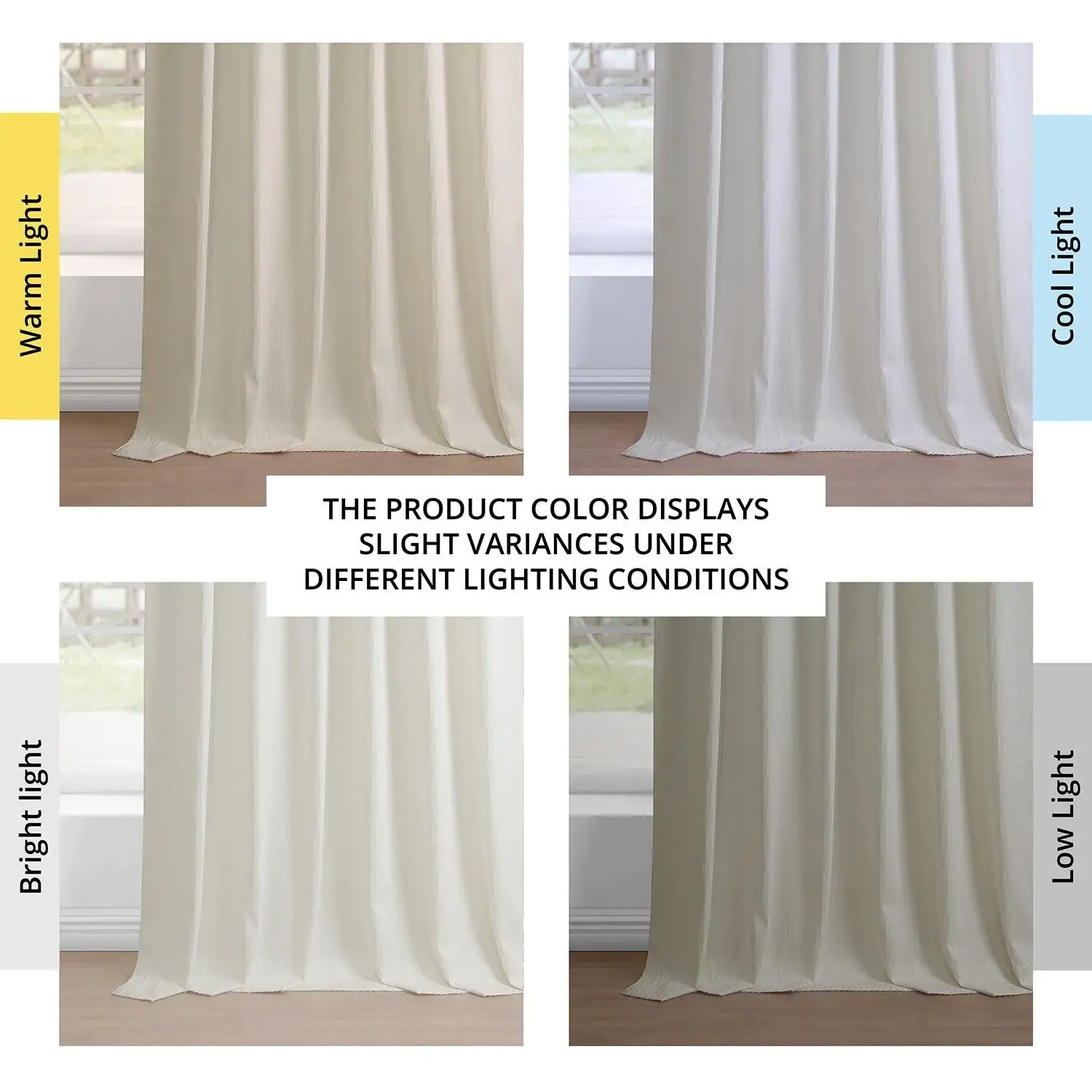 Ivory Abstract Lounge Embossed Velvet Room Darkening Curtain - Image 6