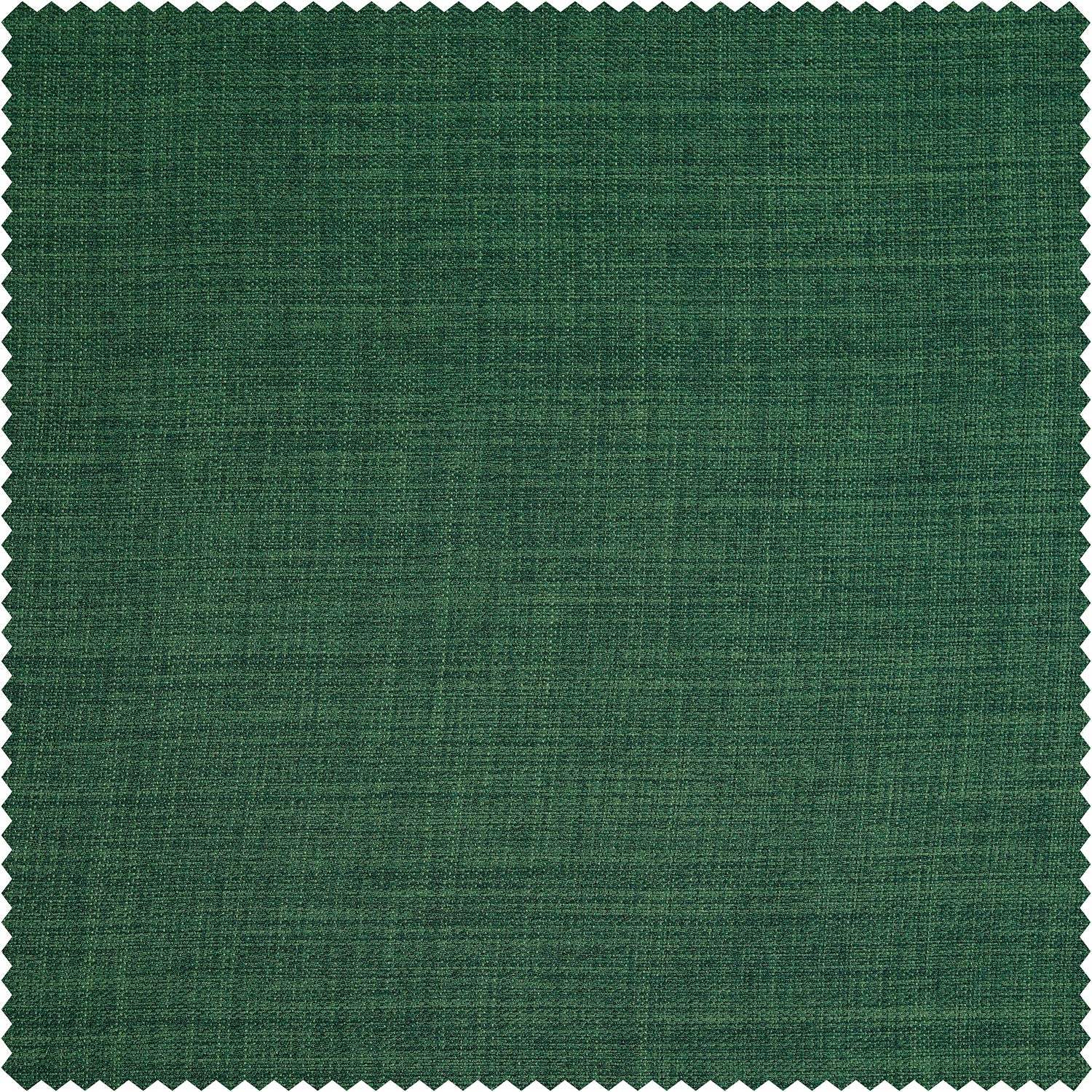 Key Green Faux Linen Room Darkening Fabric