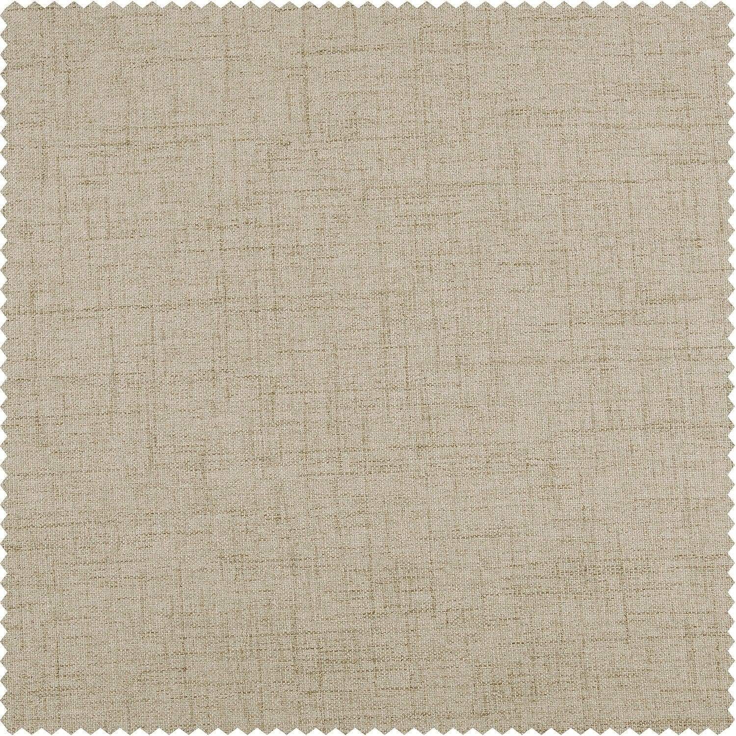 Light Tan Thermal Cross Linen Weave Custom Curtain - Image 2