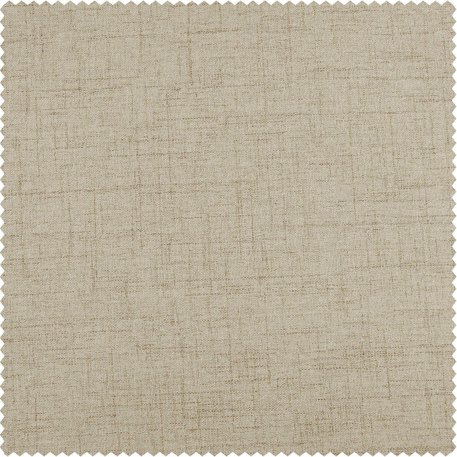 Light Tan Vintage Thermal Cross Linen Weave Blackout Fabric