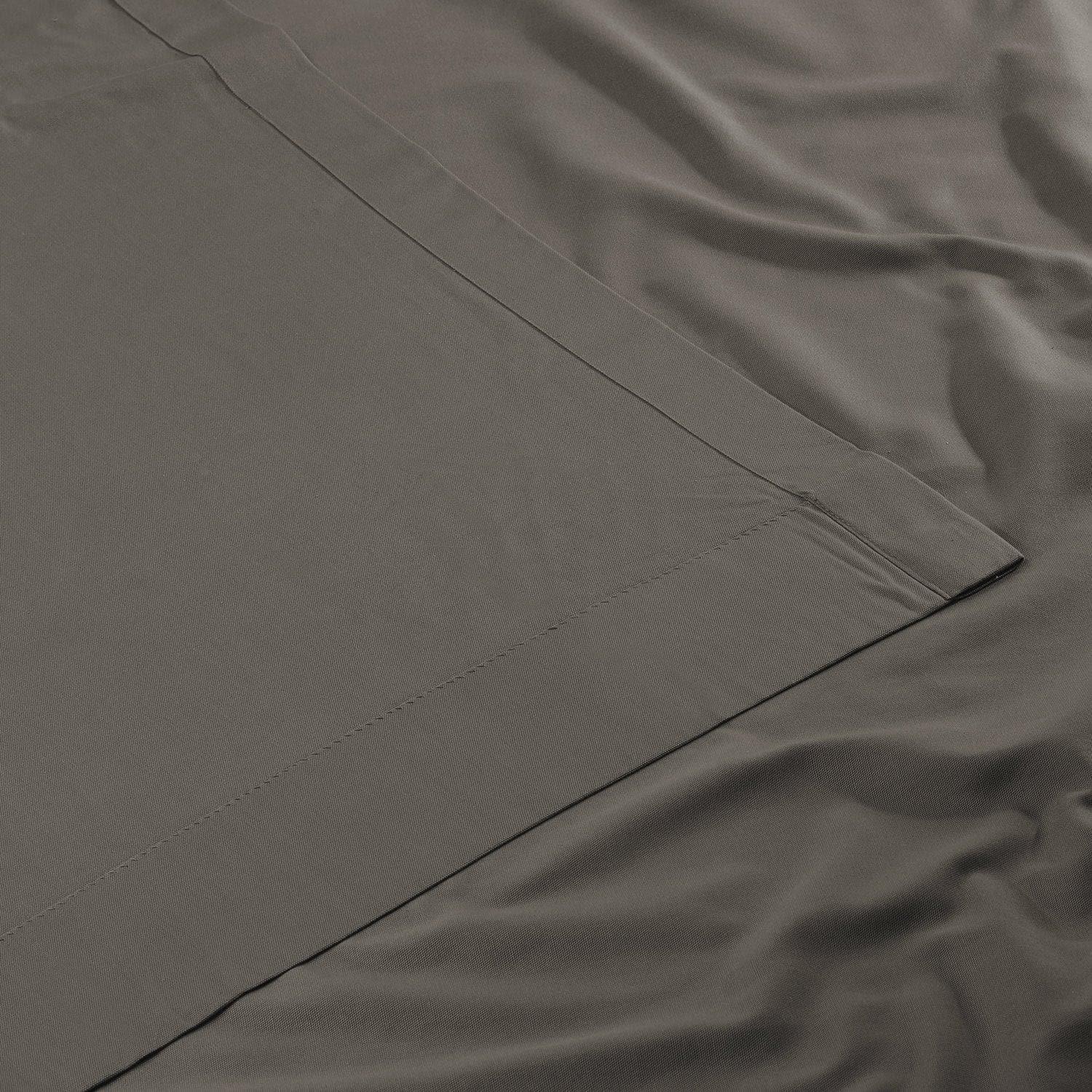 Millstone Grey Solid Cotton Curtain - Image 5