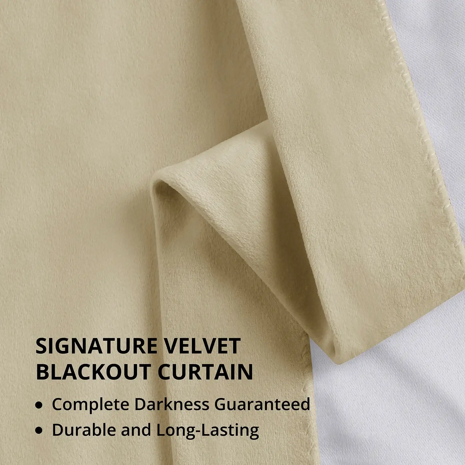 Neutral Ground Signature Extra Wide Velvet Blackout Curtain - Image 5