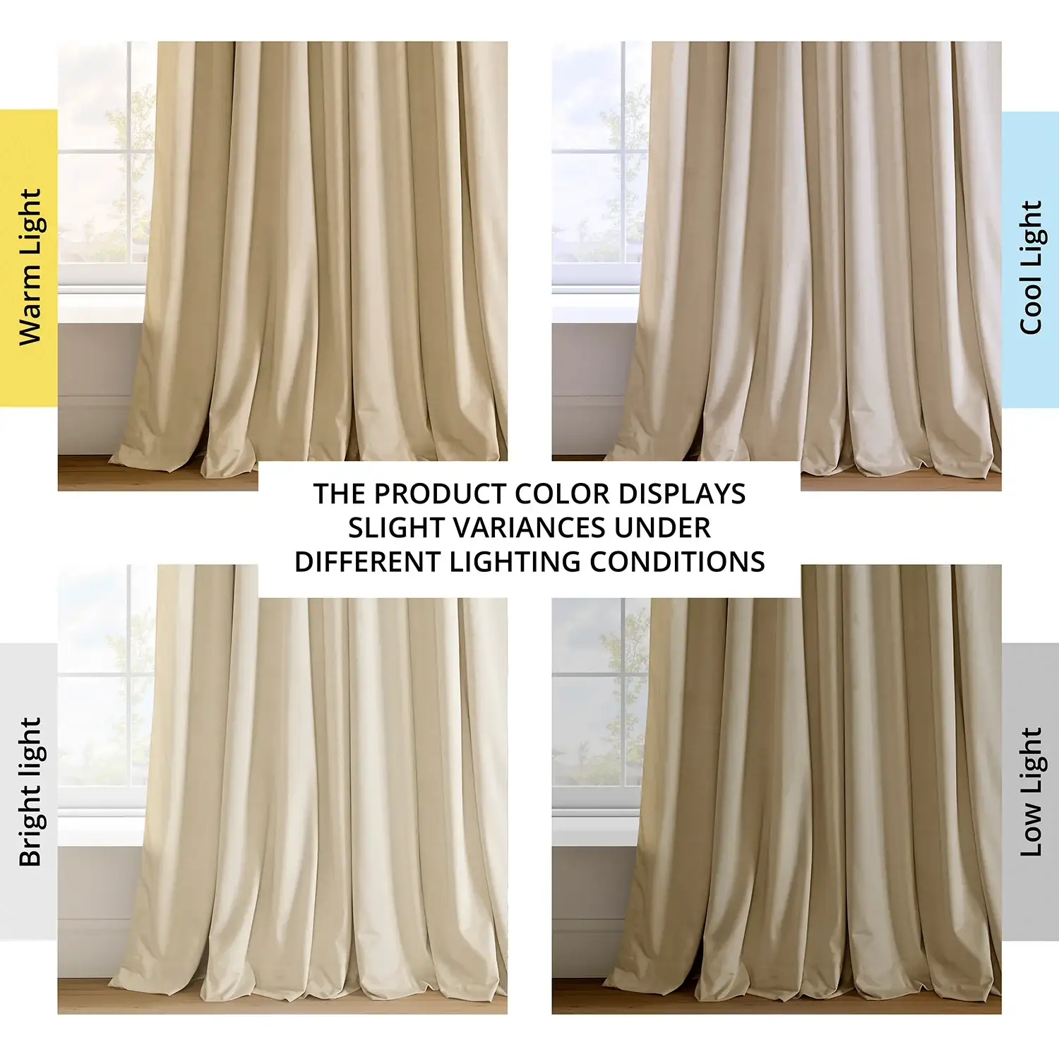 Neutral Ground Signature Extra Wide Velvet Blackout Curtain - Image 7