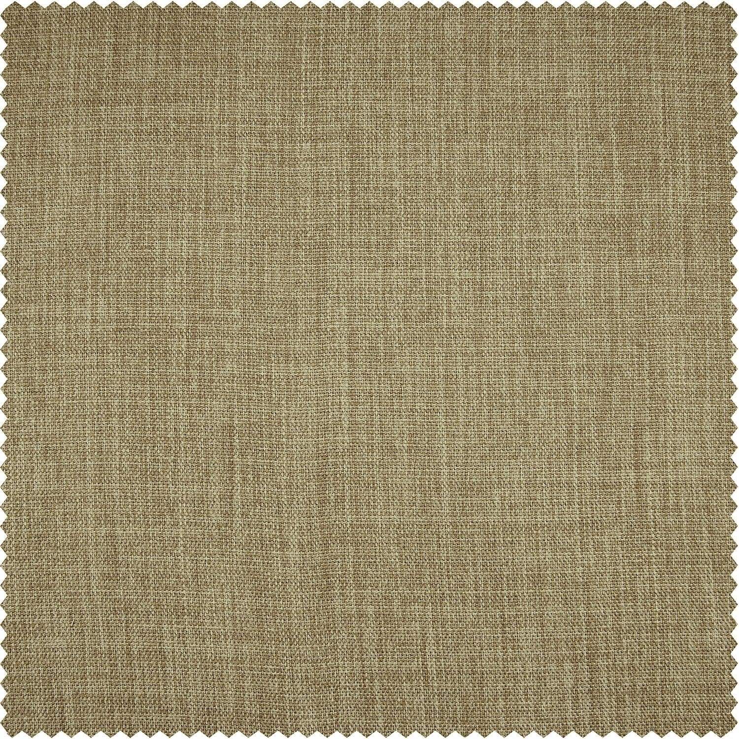 Nomad Tan Textured Faux Linen Custom Curtain - Image 2