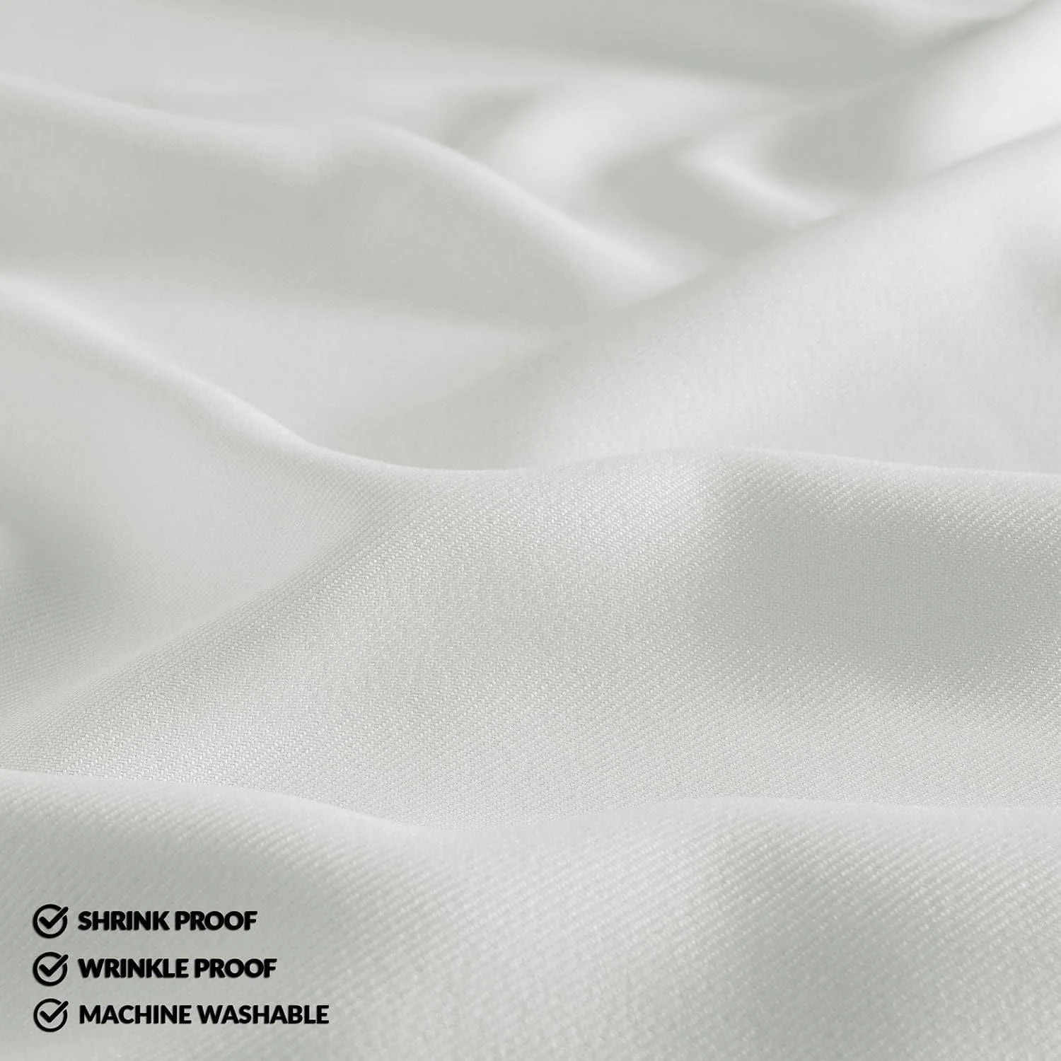 Off White Performance Twill Tablecloth - Image 5