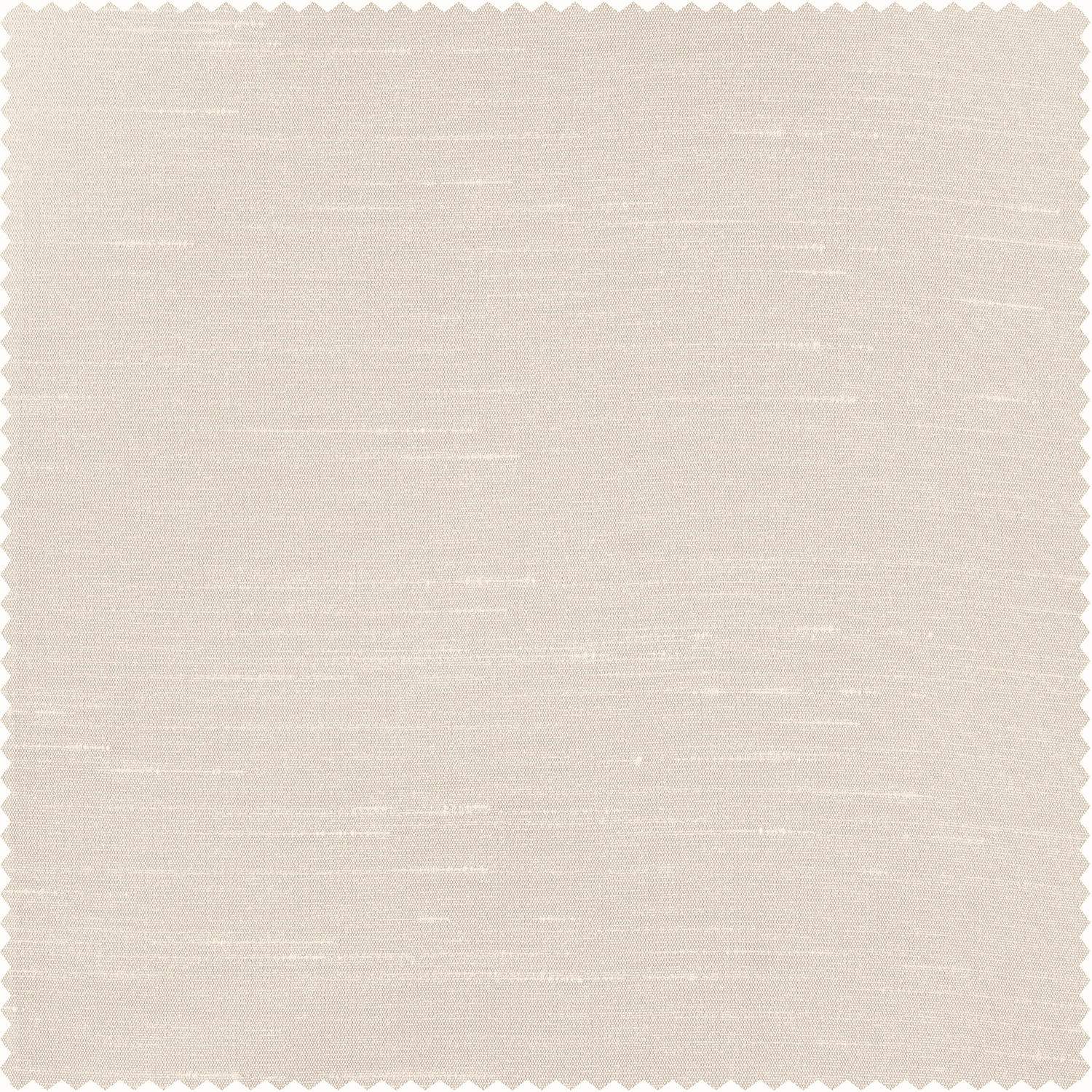 Off White Vintage Textured Faux Dupioni Silk Custom Curtain - Image 2