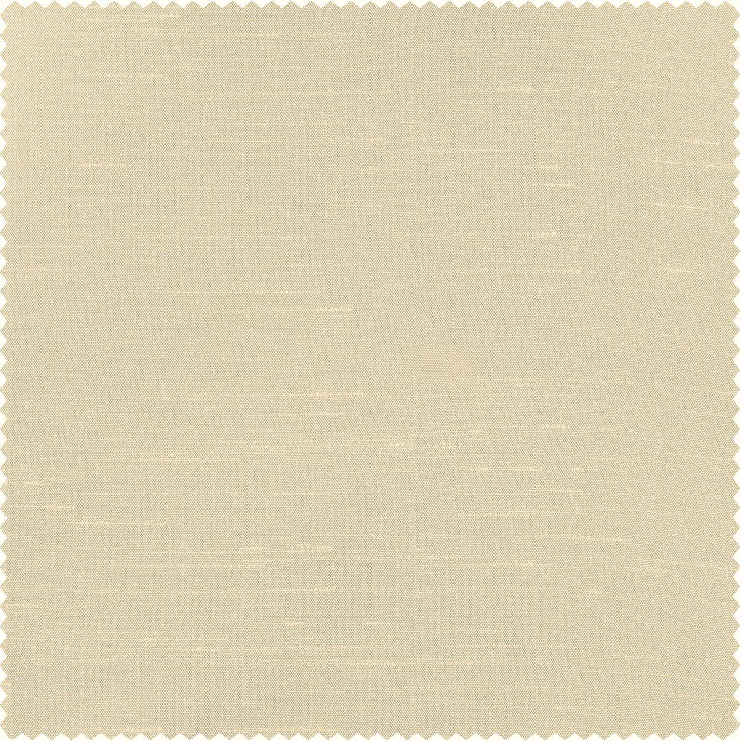 Off White Vintage Textured Faux Dupioni Silk Roman Shade - Image 3