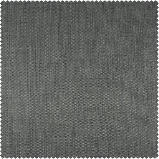 Pebble Grey Textured Italian Faux Linen Custom Curtain - Image 2