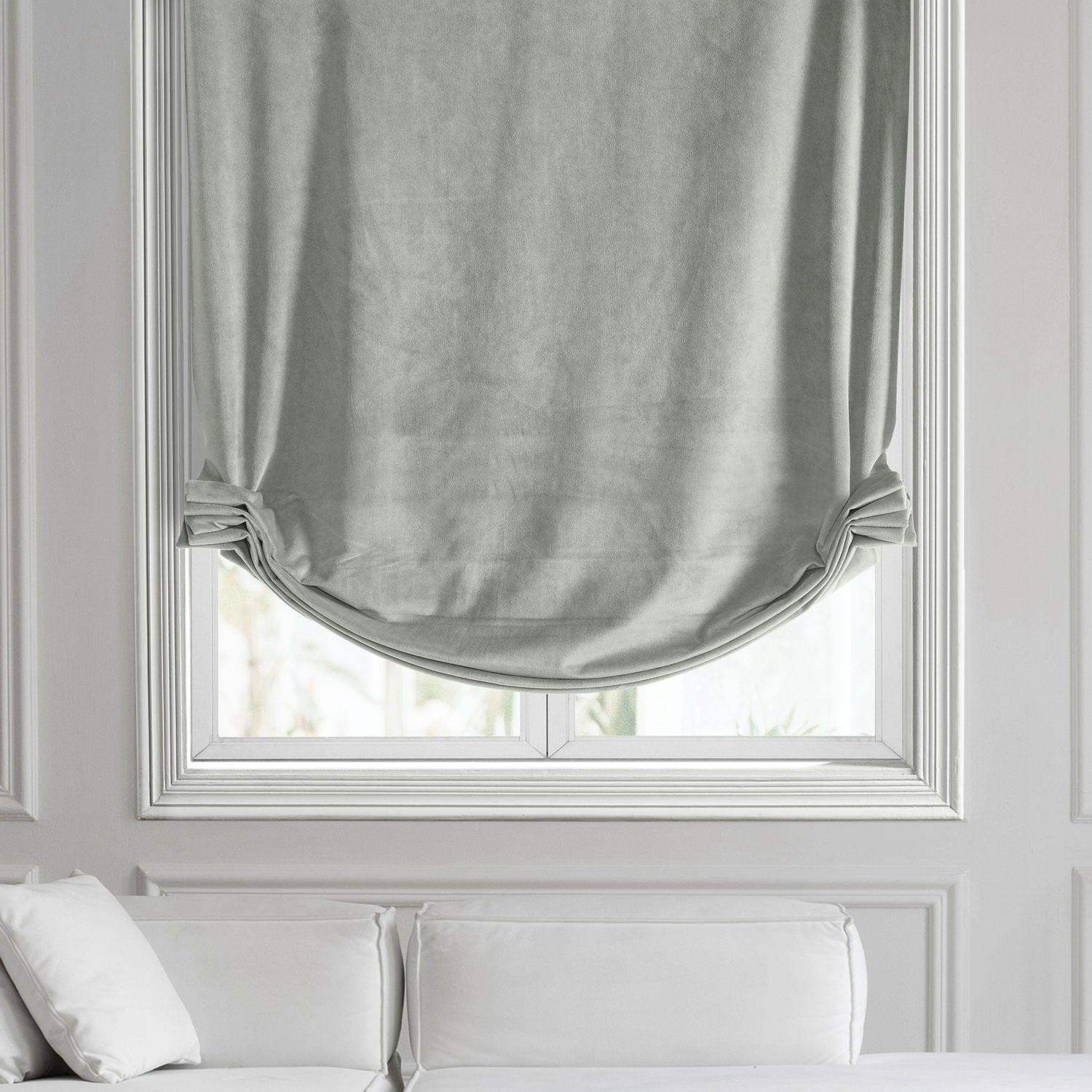 Reflection Grey Signature Velvet Roman Shade - Image 2