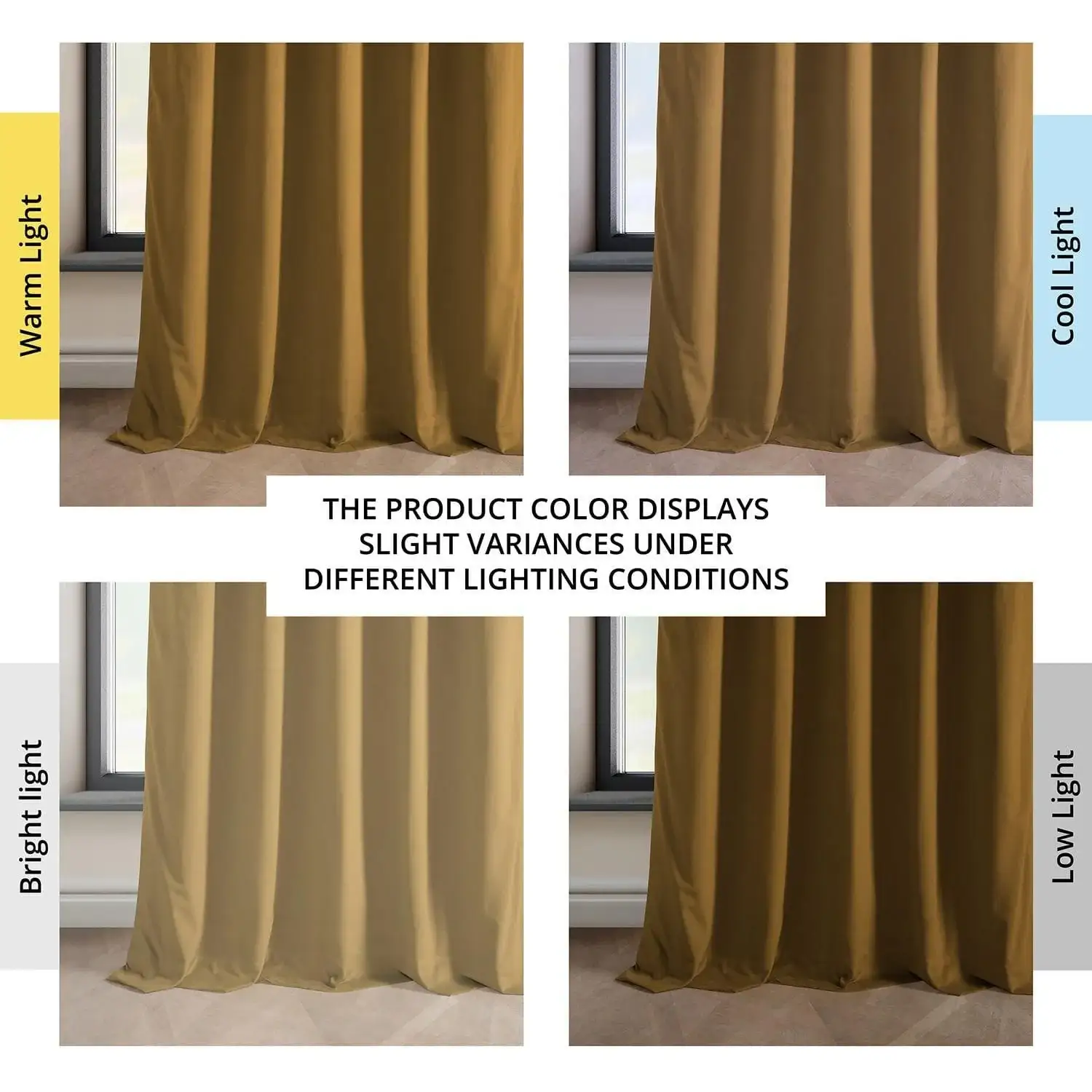 Retro Gold Heritage Plush Velvet Room Darkening Curtain - Image 6