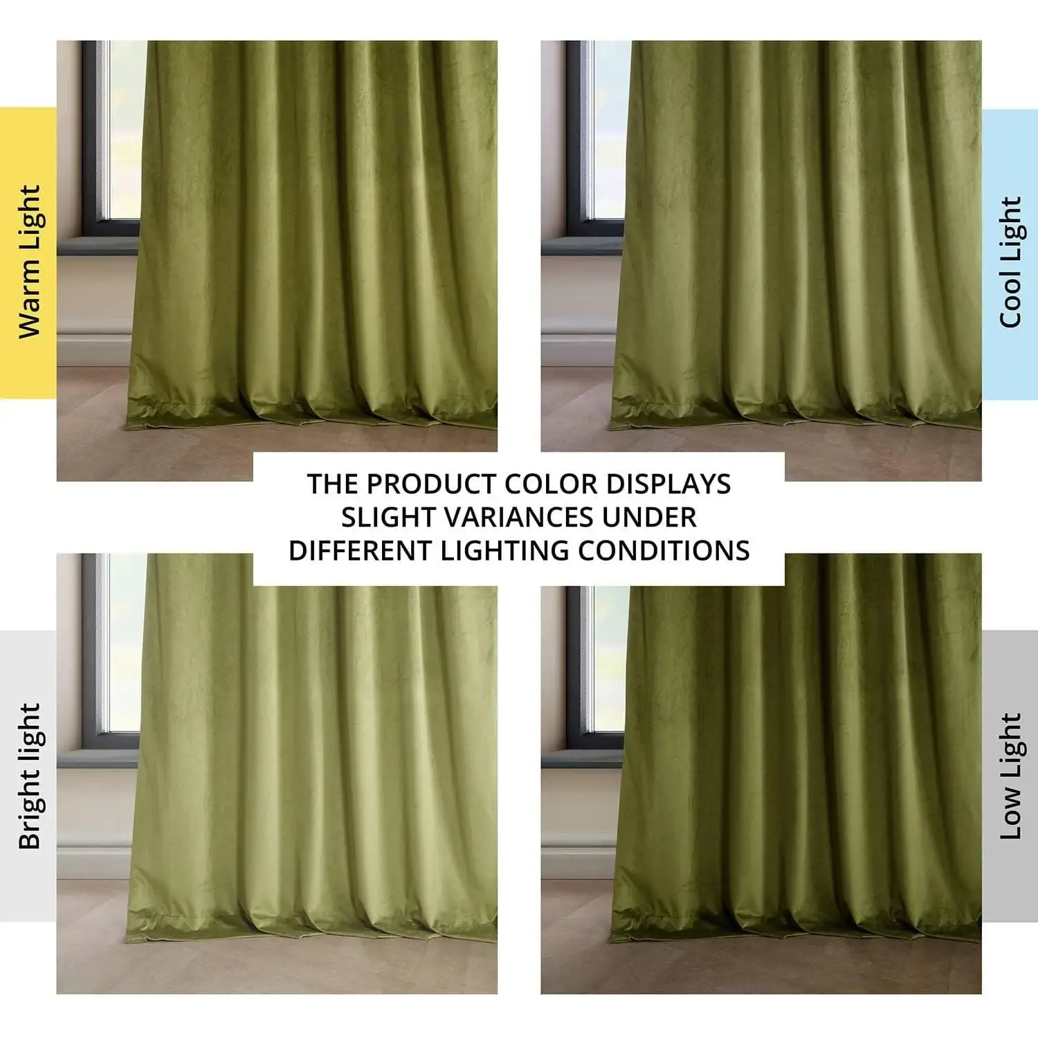 Retro Green Heritage Plush Velvet Room Darkening Curtain - Image 6