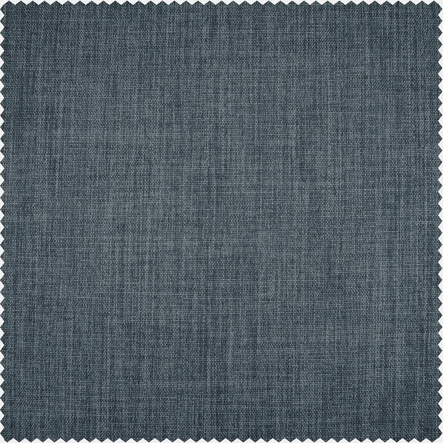 Reverie Blue Textured Faux Linen Roman Shade - Image 3